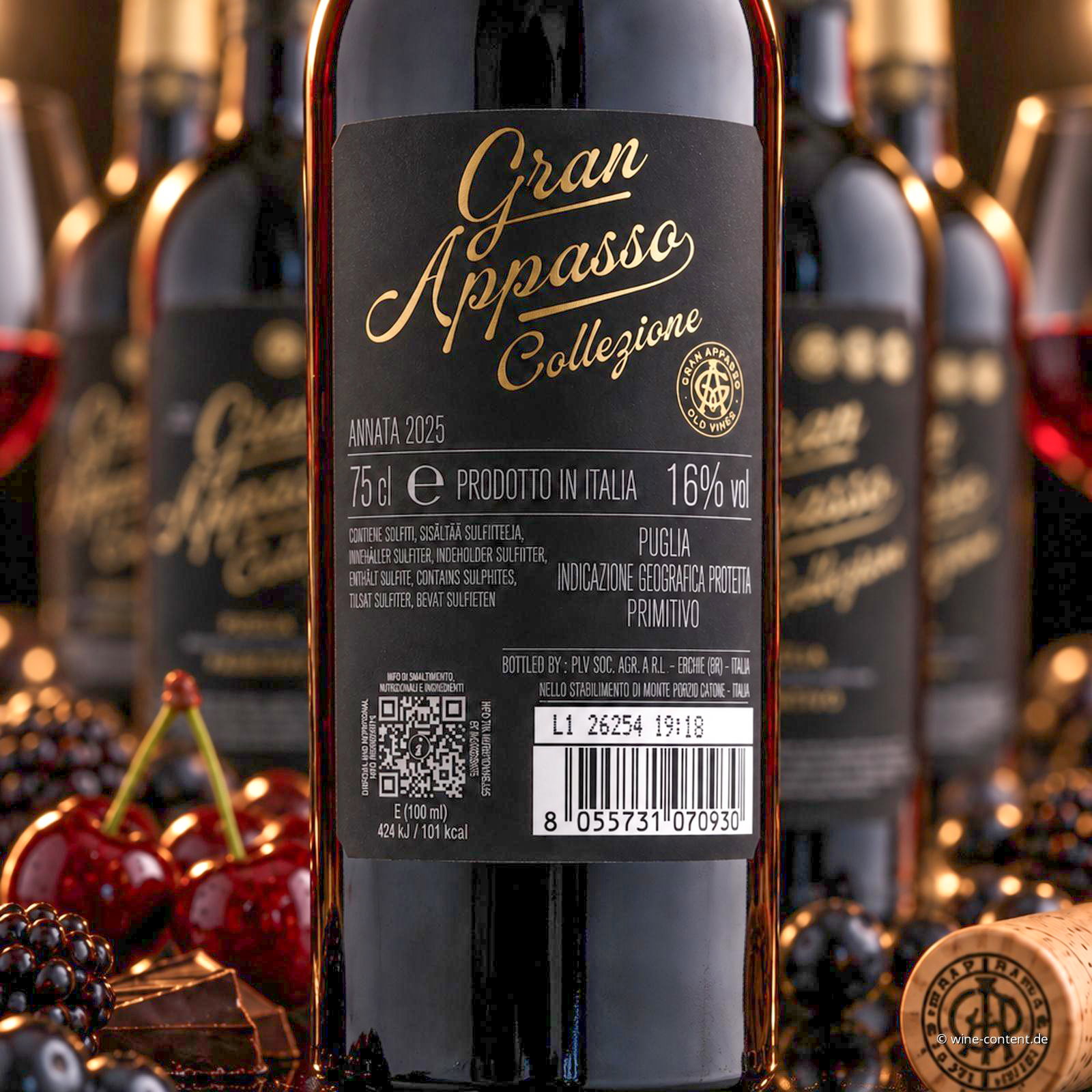 6er-Sparpaket Primitivo 2025 Gran Appasso Collezione