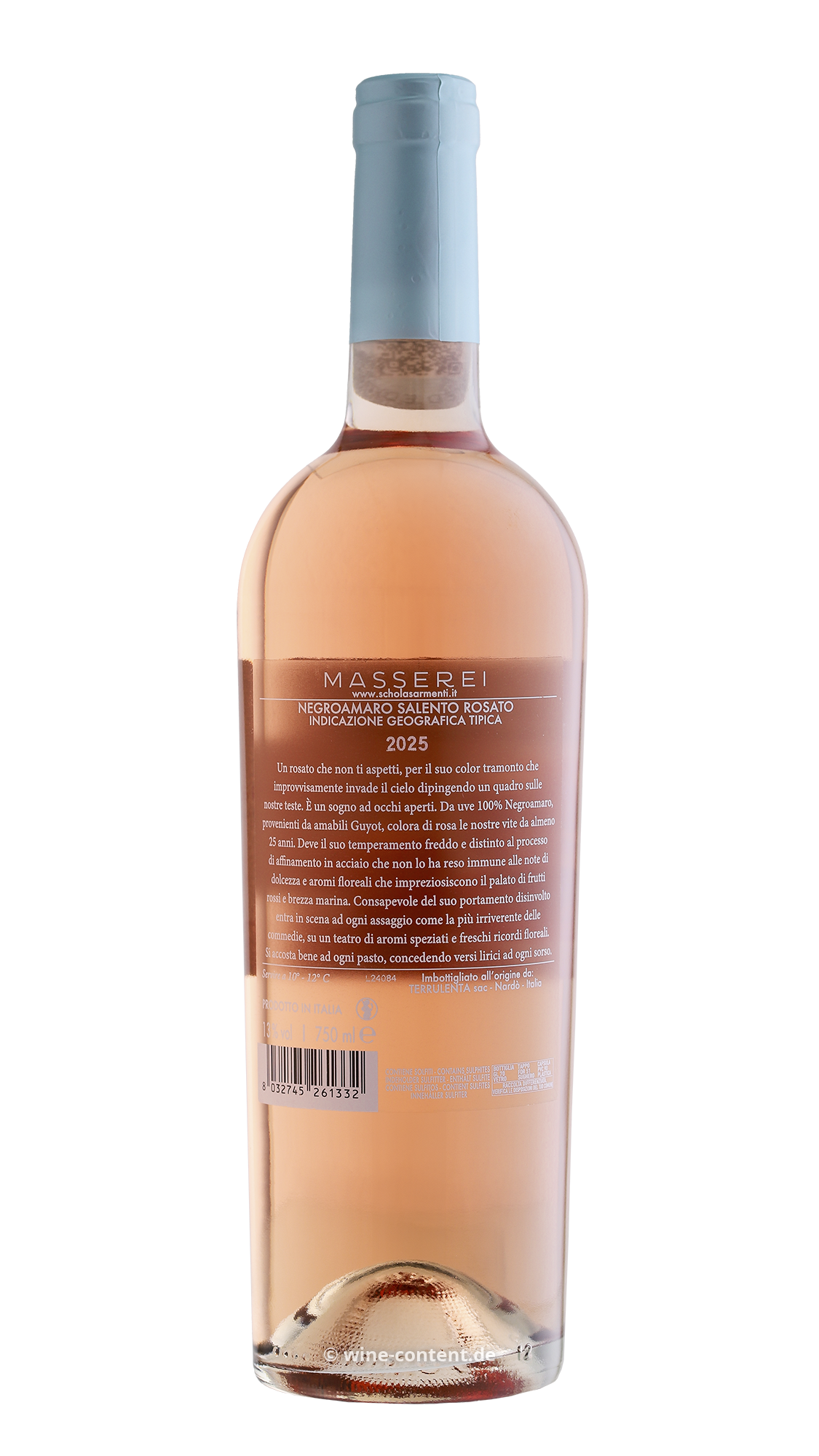 Negroamaro Salento Rosato 2025 Masserei