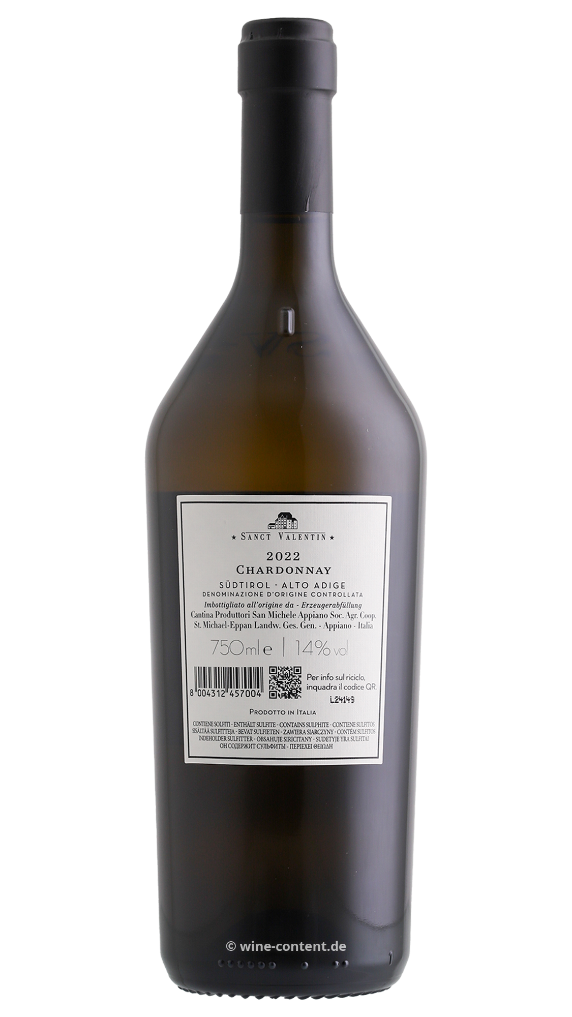 6er-Sparpaket Chardonnay 2022 Sanct Valentin