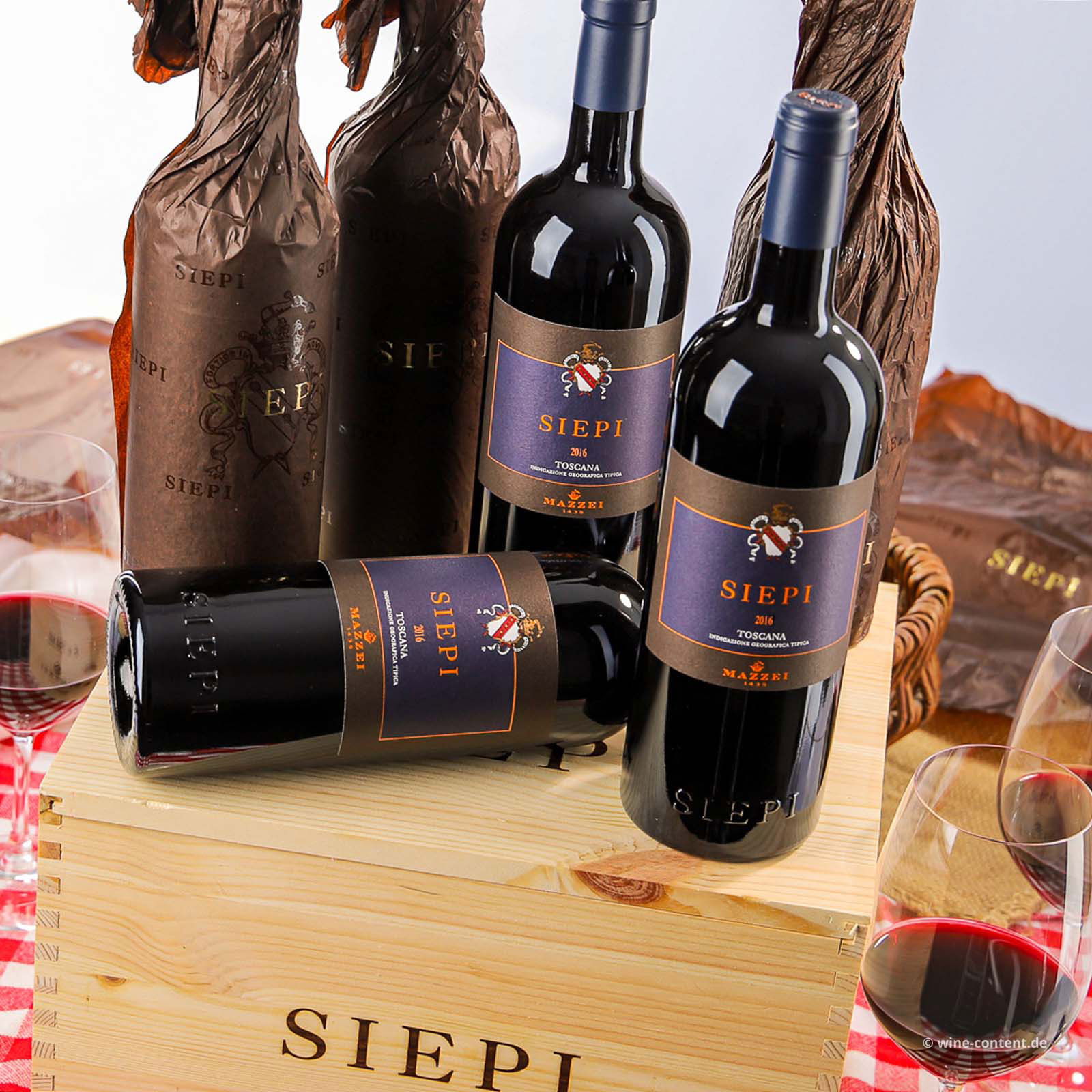 6er-Holzkiste Siepi 2016