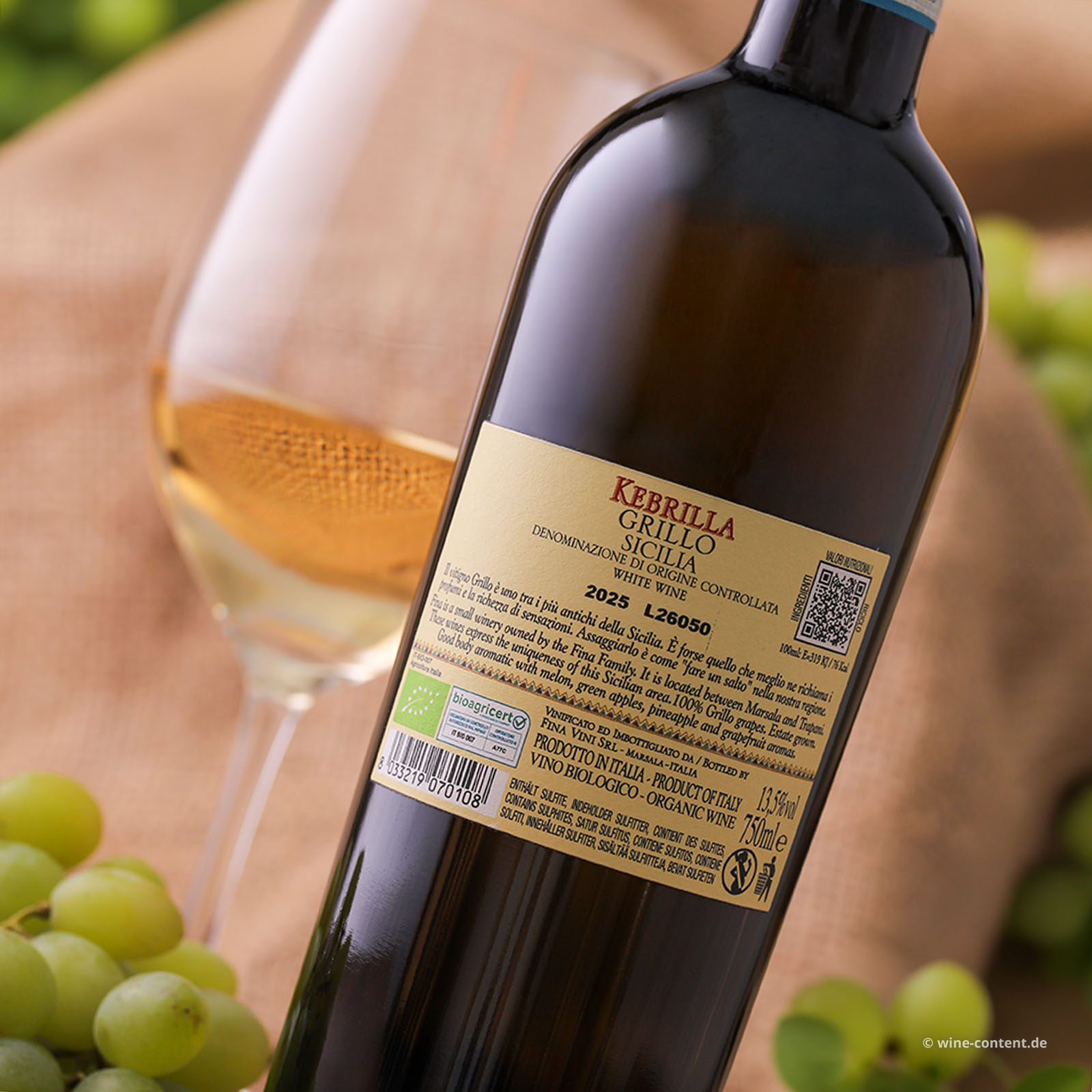Grillo Sicilia 2025 Kebrilla Bio