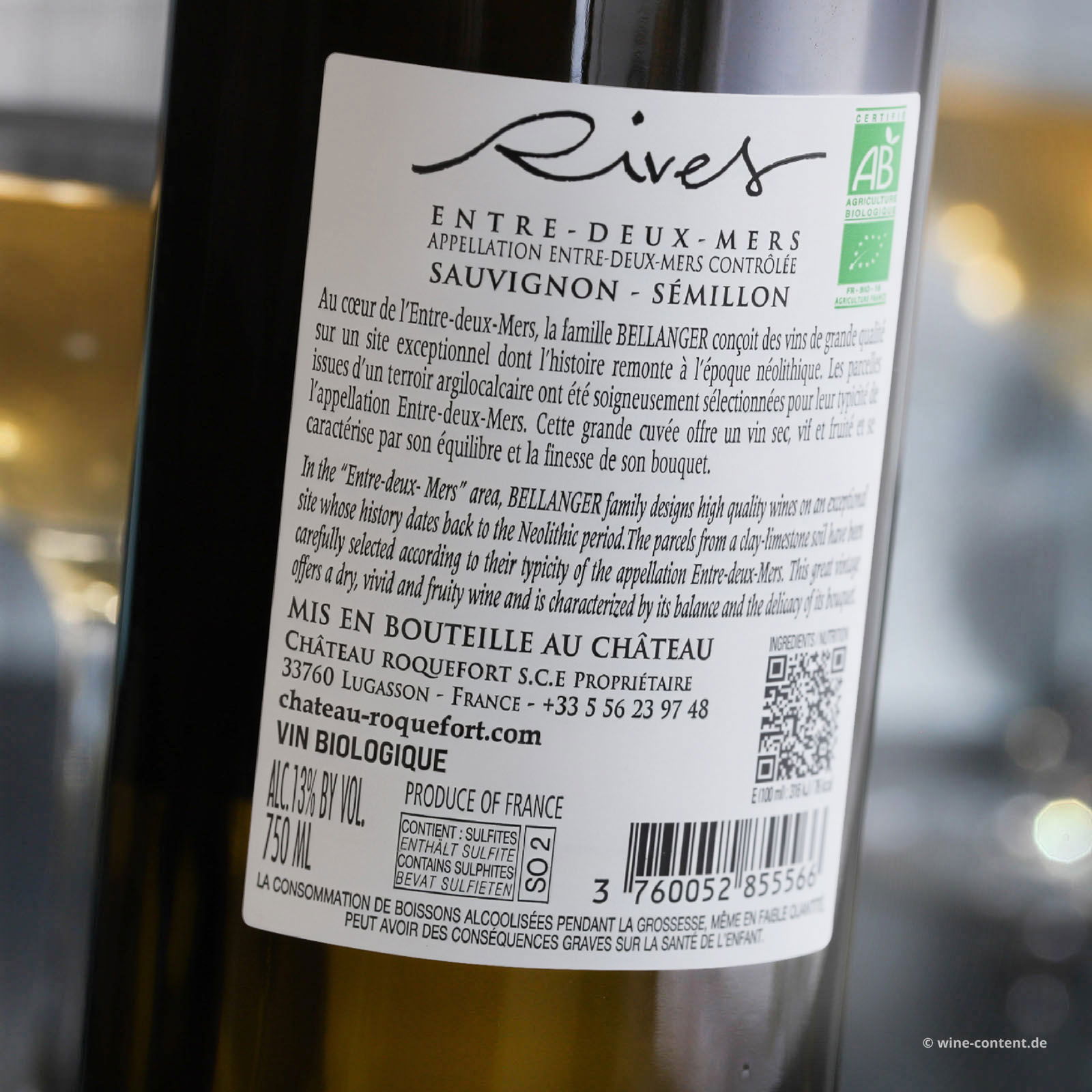 Entre-Deux-Mers 2025 Rives Bio