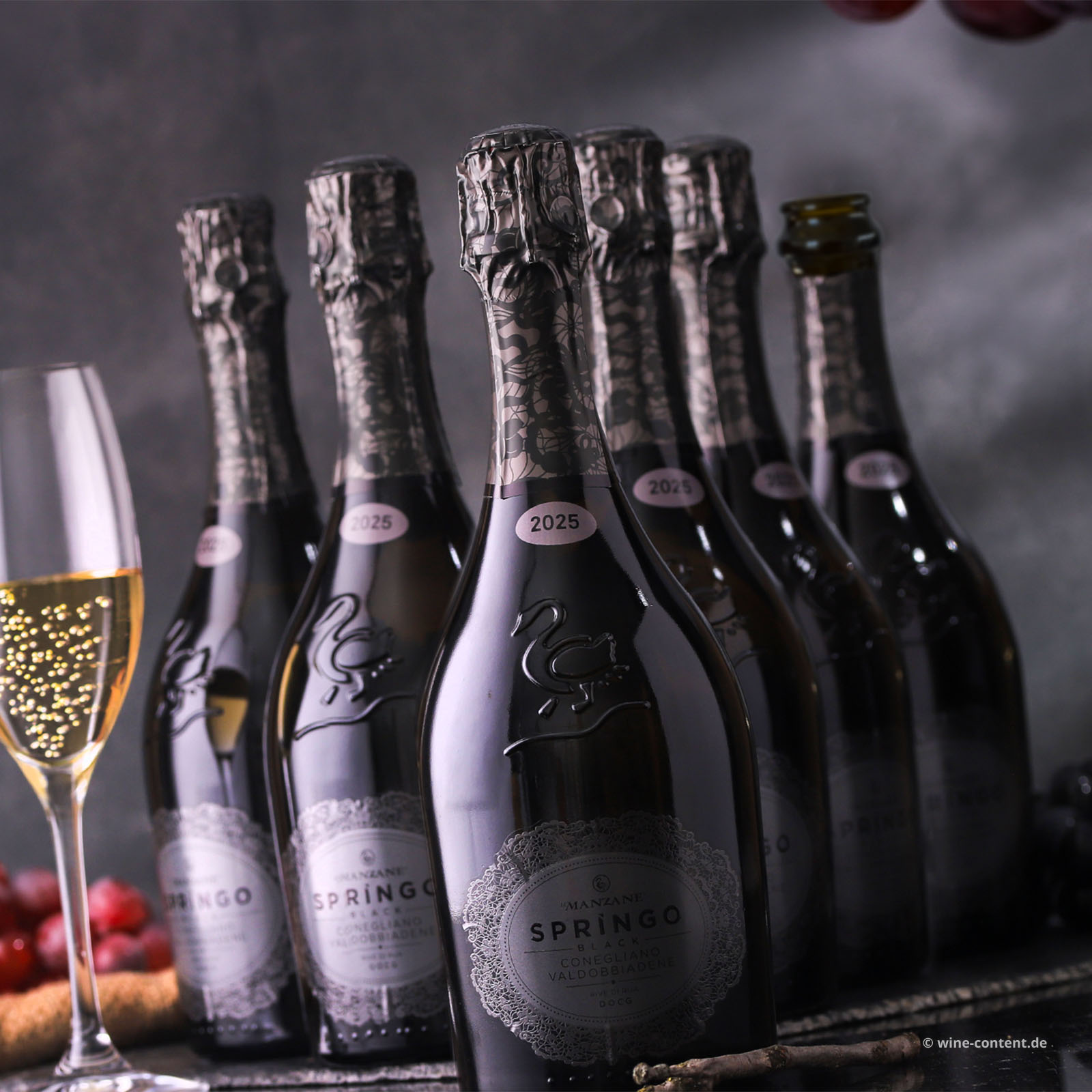 6er-Sparpaket Prosecco Superiore 2025 Rive di Rua Springo Black Brut