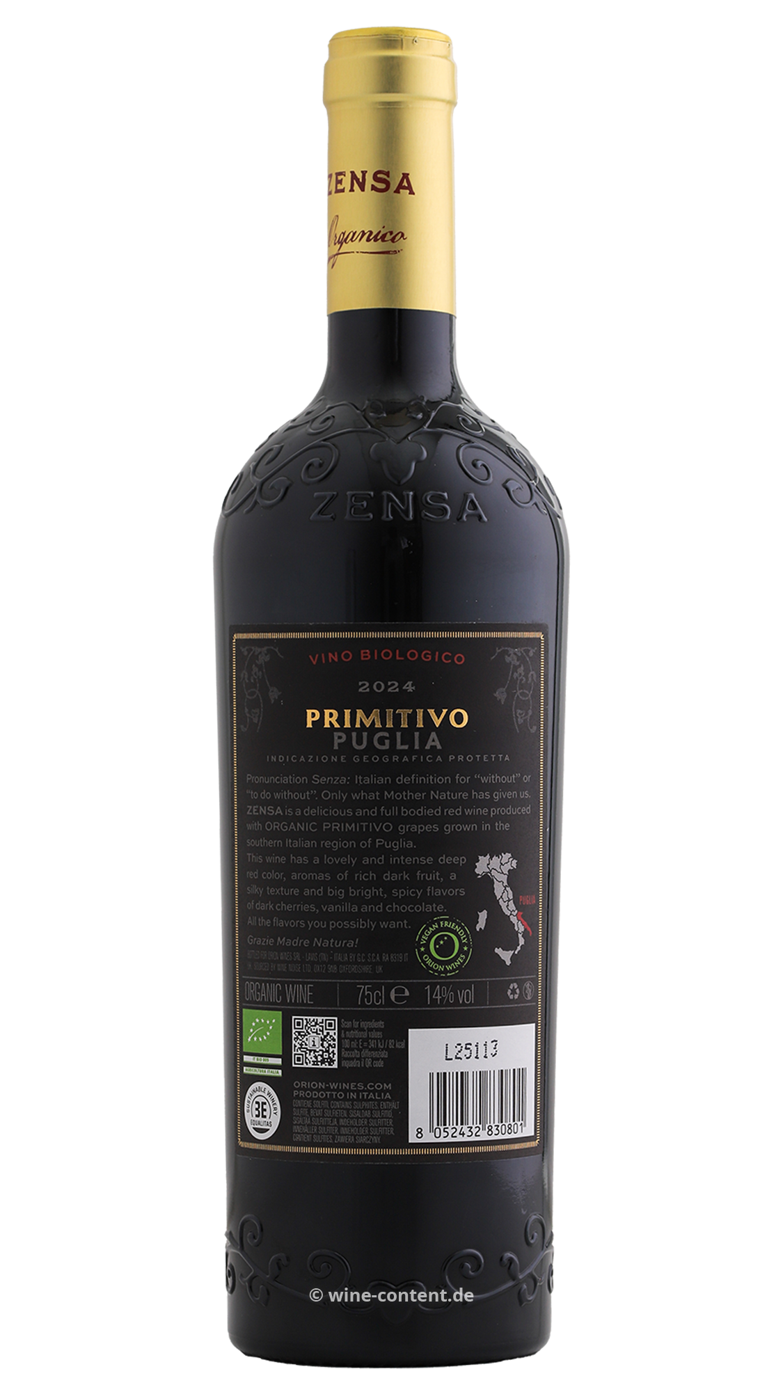 Primitivo 2024 Zensa Bio Primitivo 2024 Zensa Bio