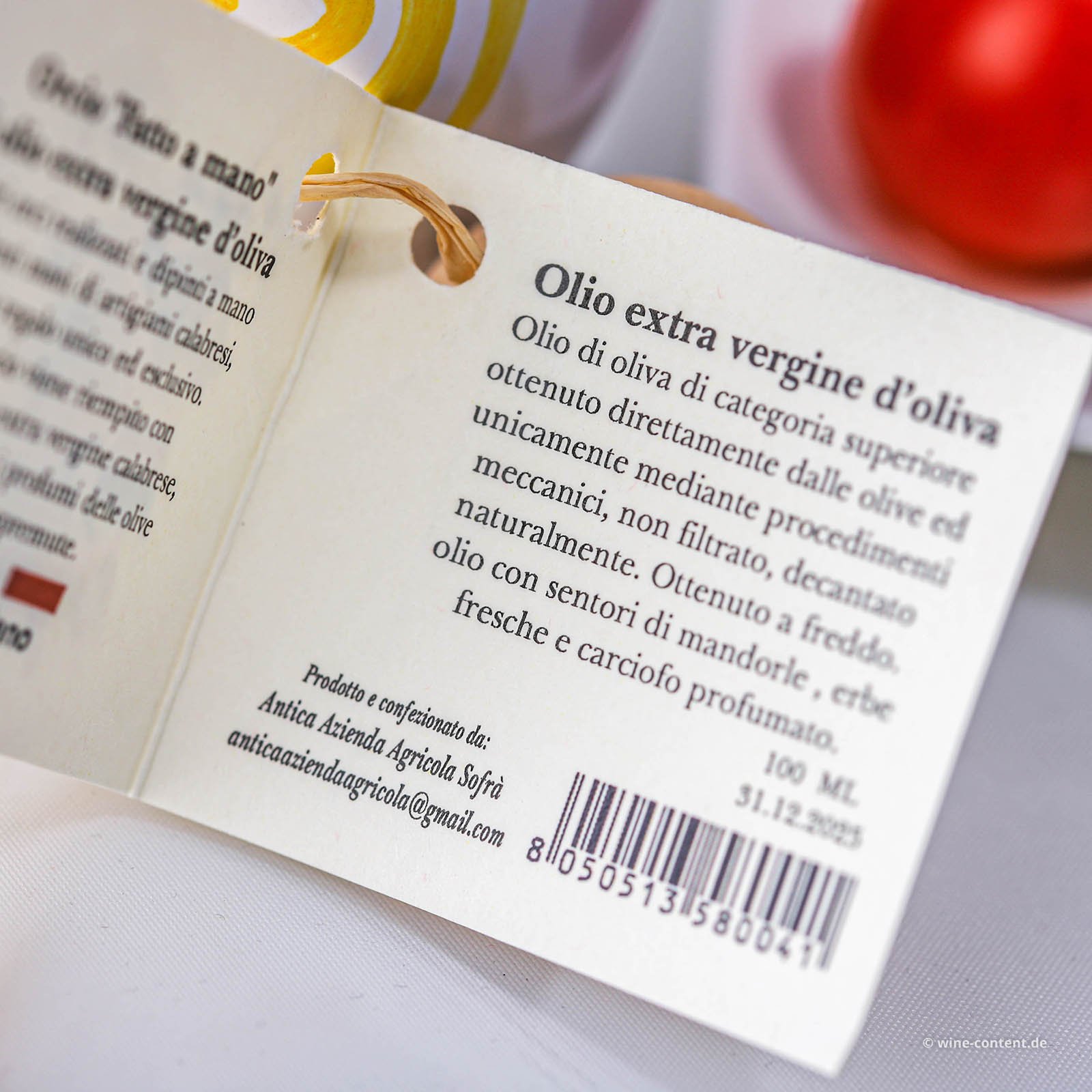 Olivenöl Extra Vergine 2023 Fruttato Medio Bolle Multicolor Tropea