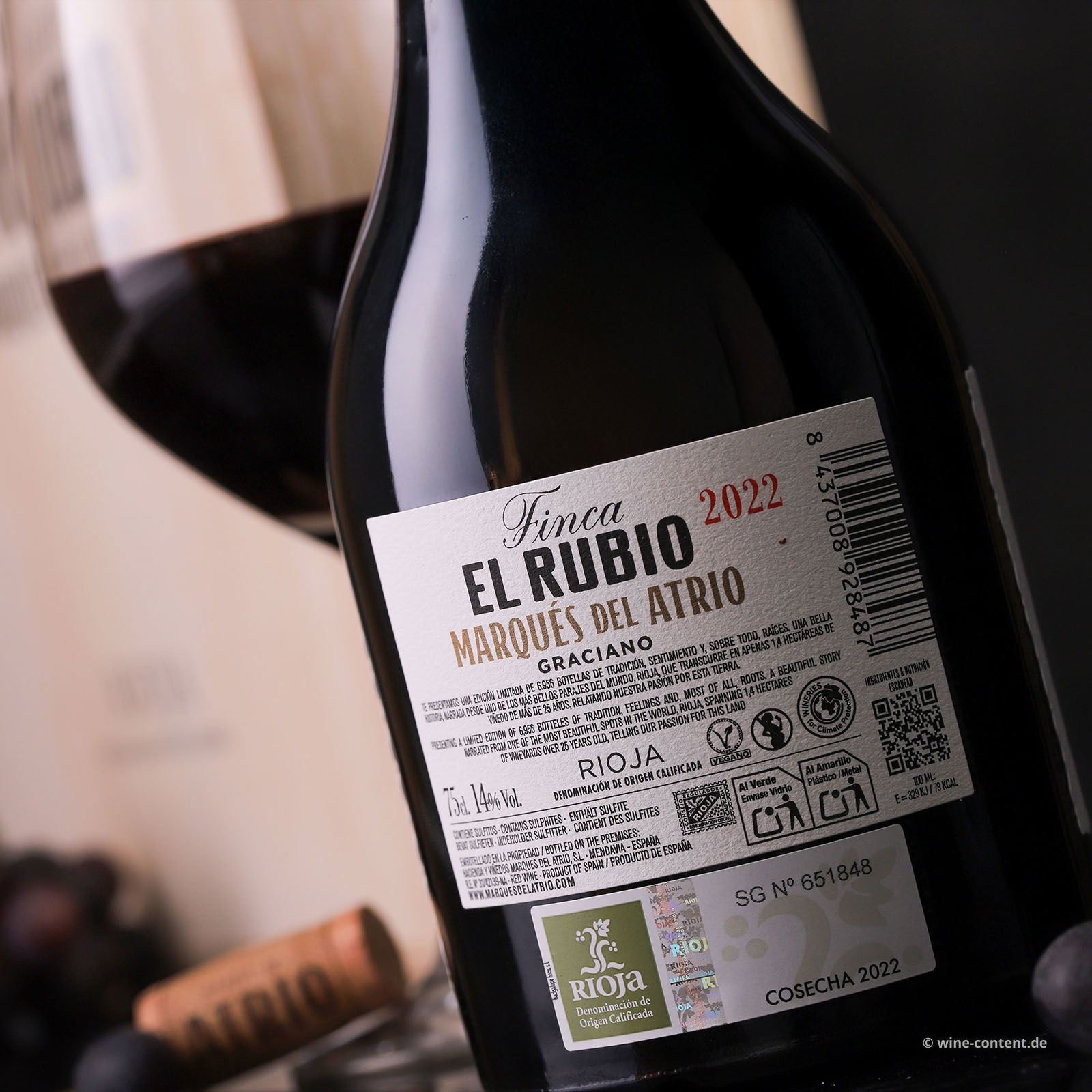 3er-Holzkiste Rioja 2022 Finca el Rubio
