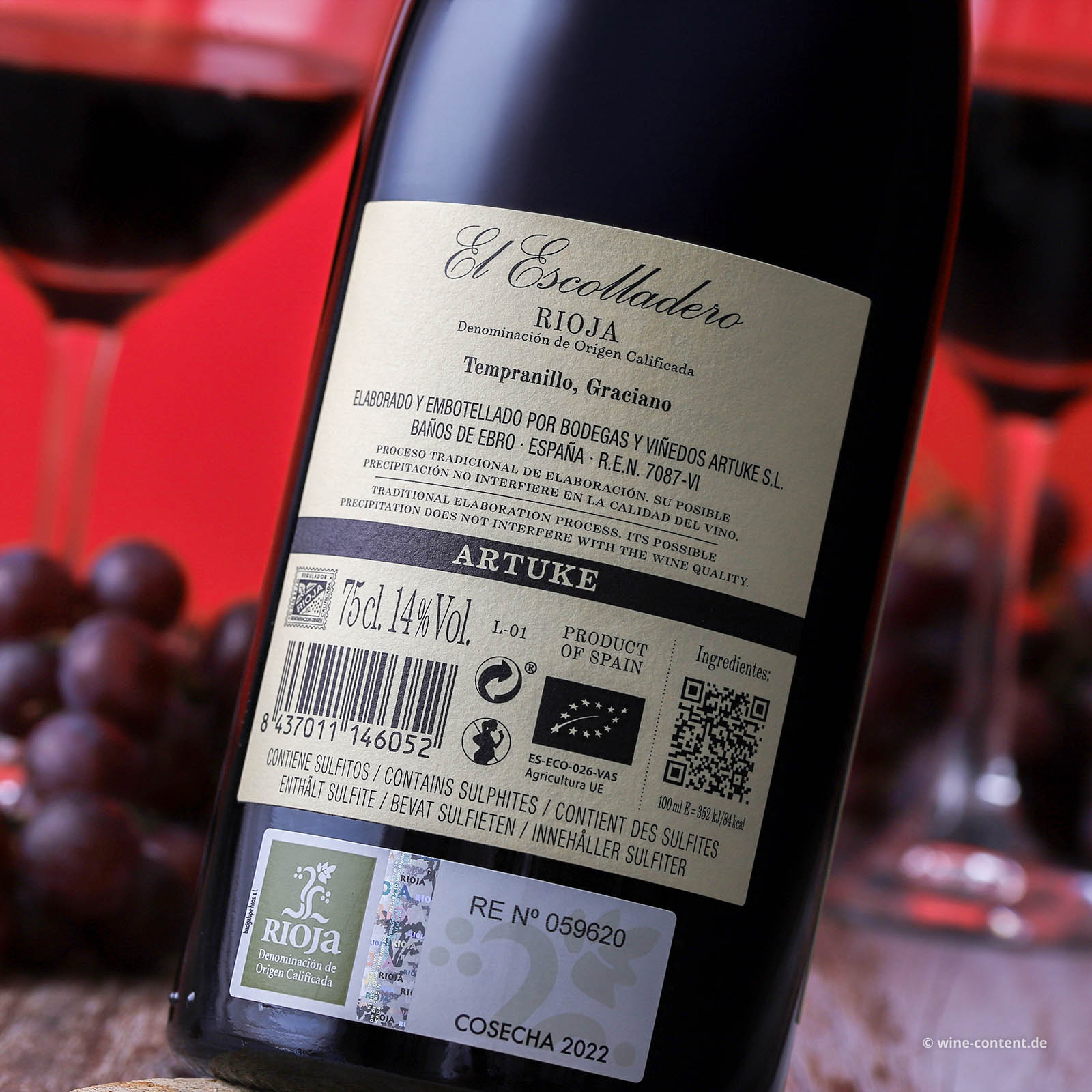 Rioja 2022 El Escolladero Bio