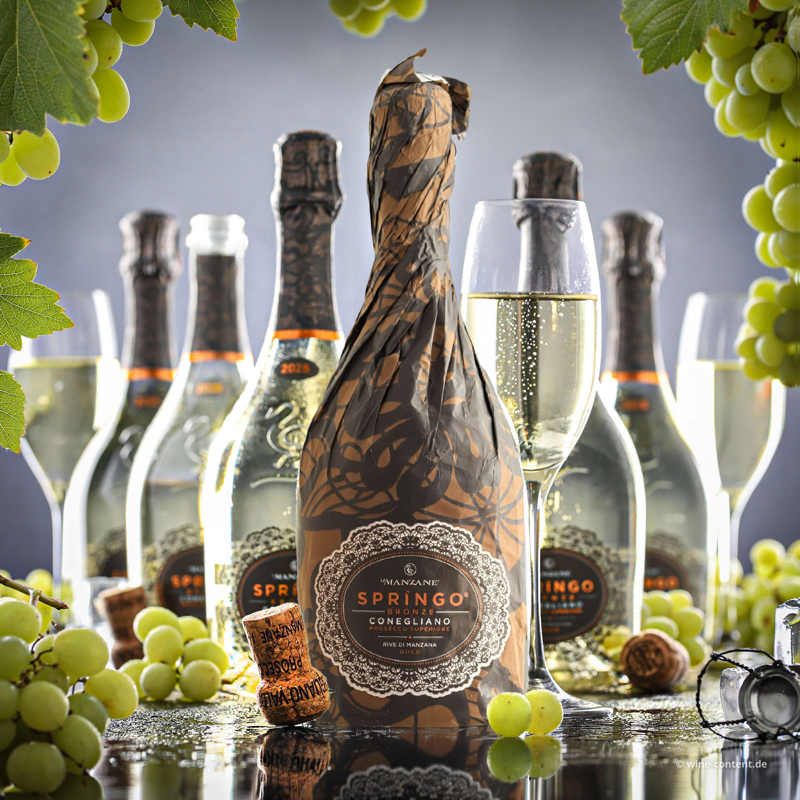 6er-Sparpaket Prosecco Superiore 2025 Rive di Manzana Springo Bronze  Dry