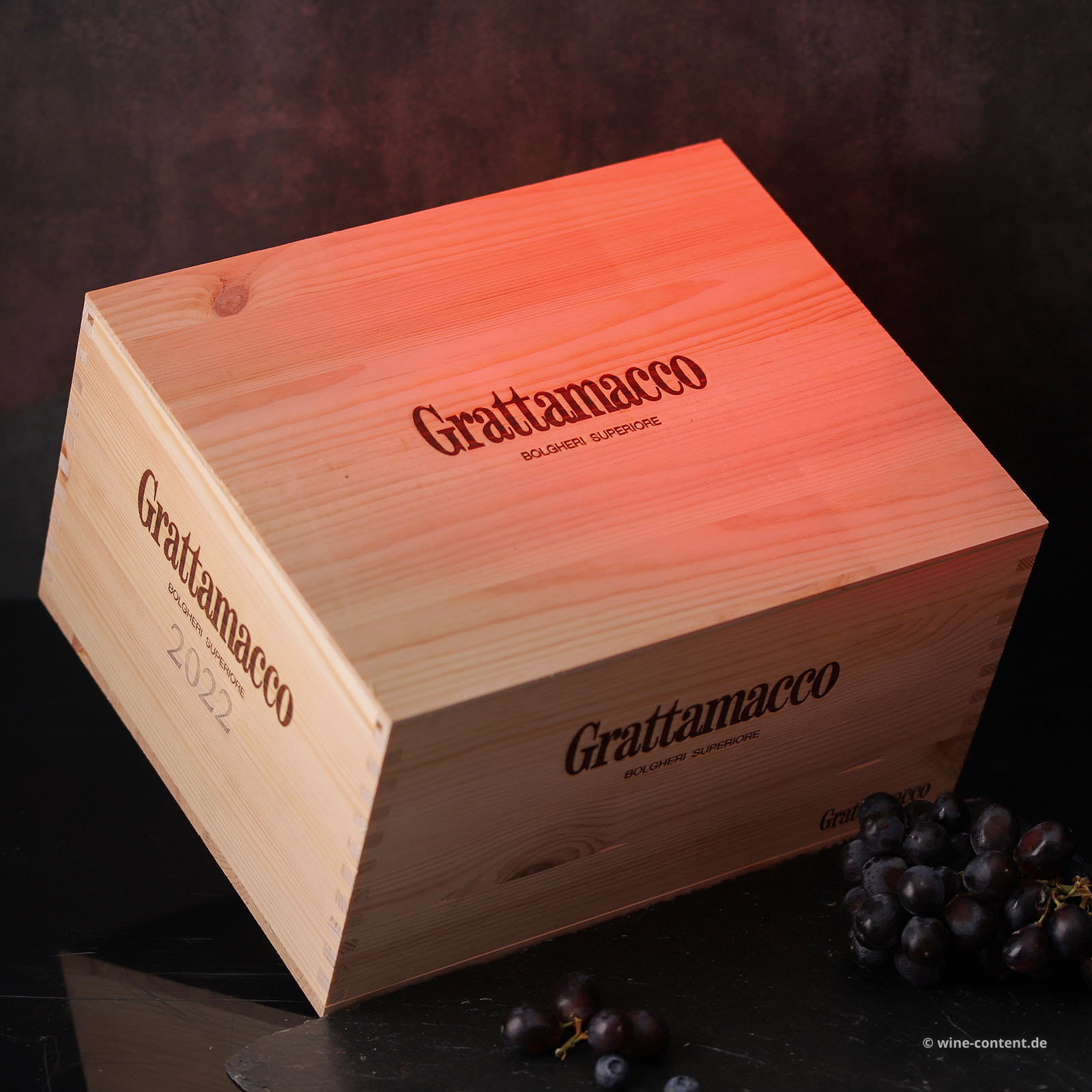 6er-Holzkiste Bolgheri Rosso Superiore 2022 Bio
