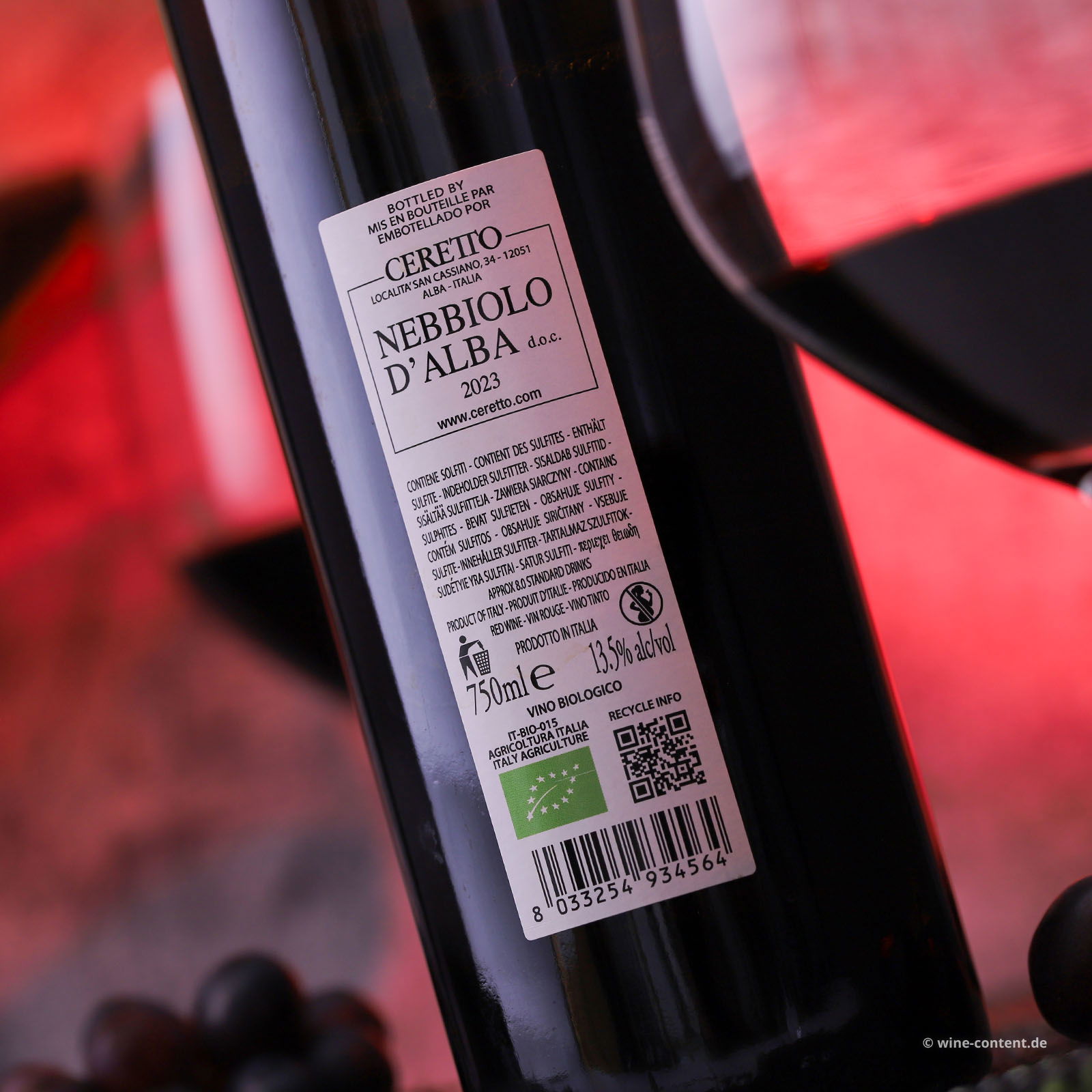 Nebbiolo d'Alba 2023 Bernardina Bio