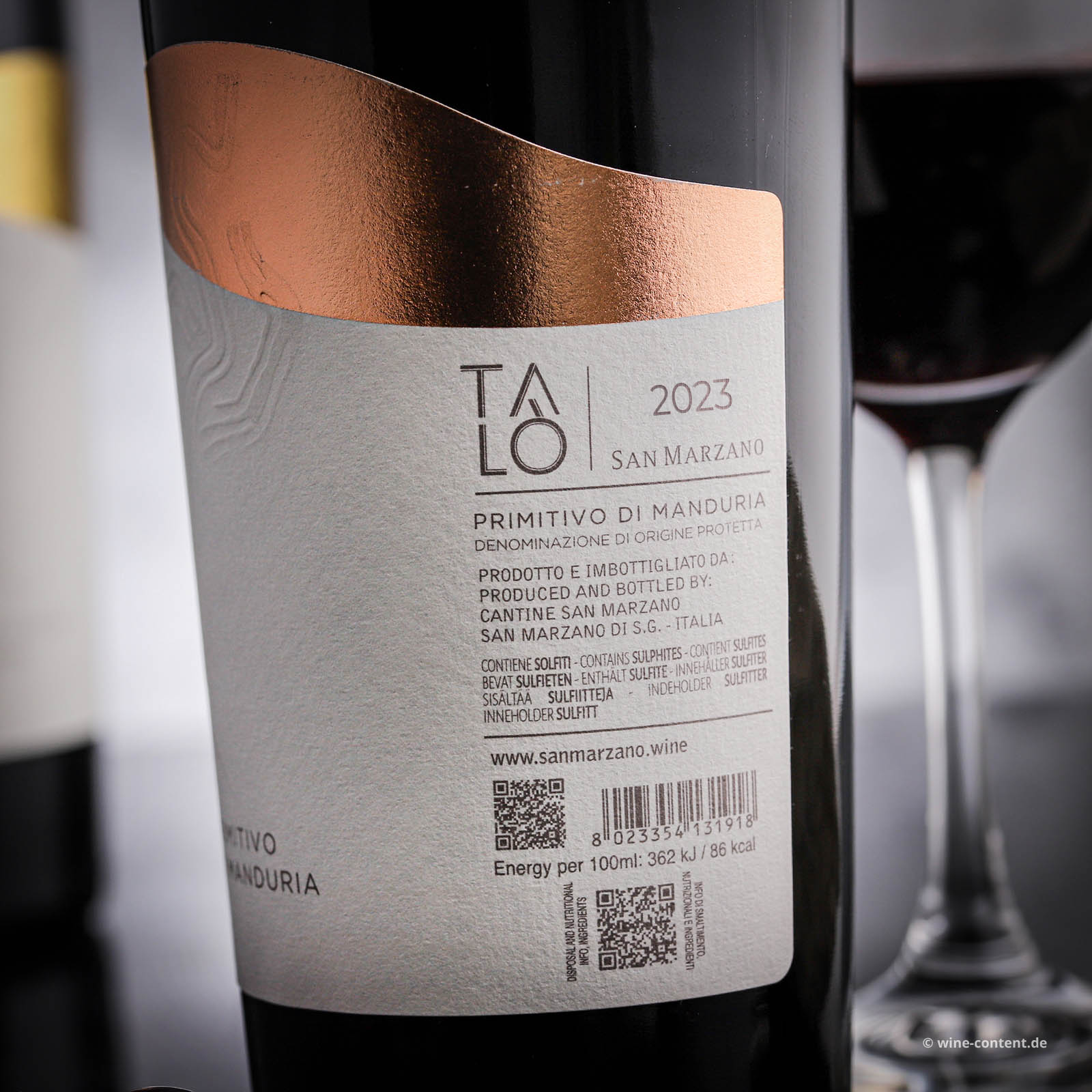 6er-Sparpaket Primitivo di Manduria 2023 Talò