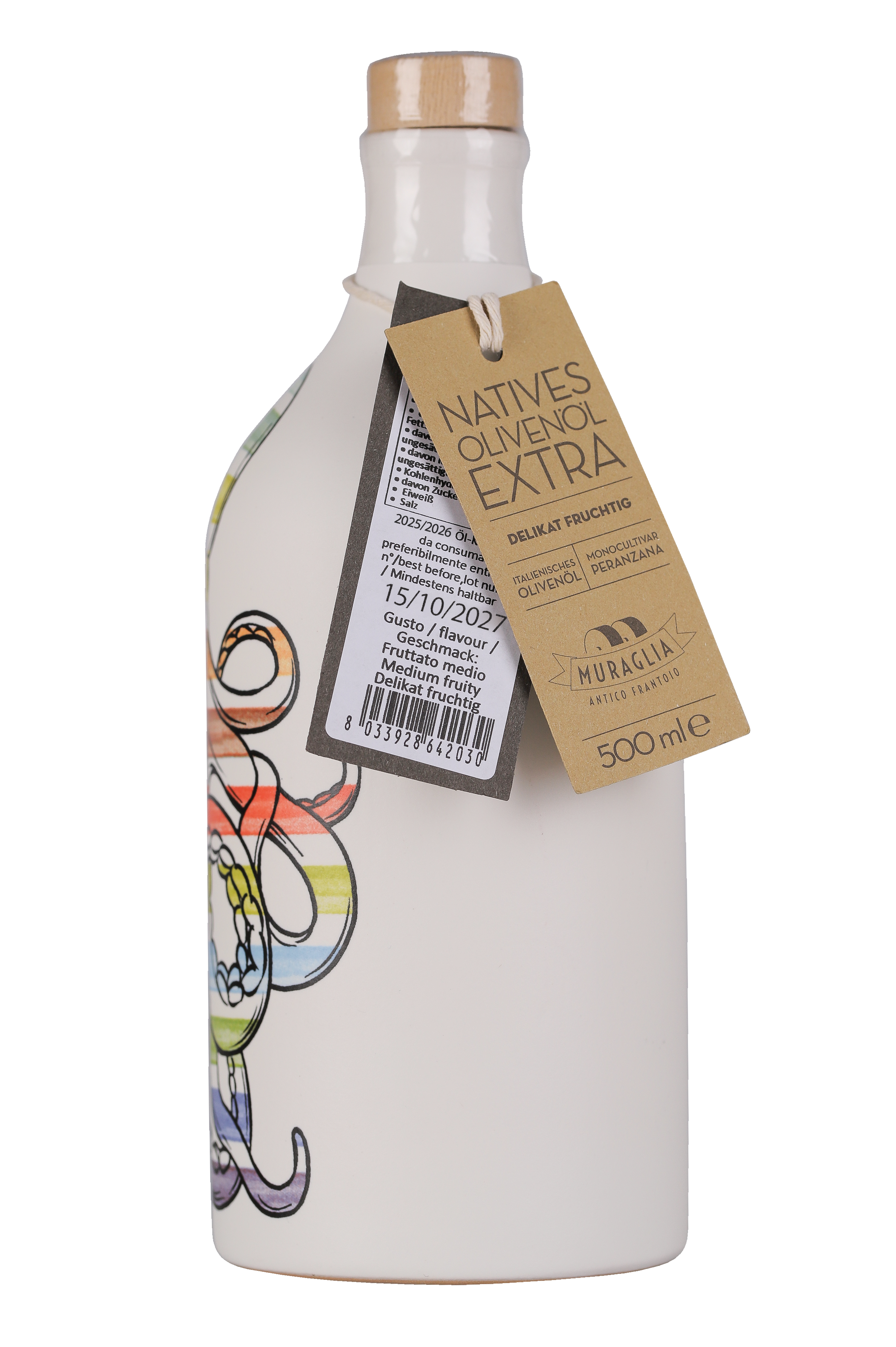 0,5 L Olivenöl Extra Vergine 2025 Fruttato Medio Polpo