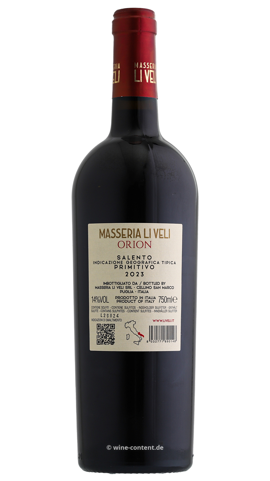 Primitivo Salento 2023 Orion Primitivo Salento 2023 Orion