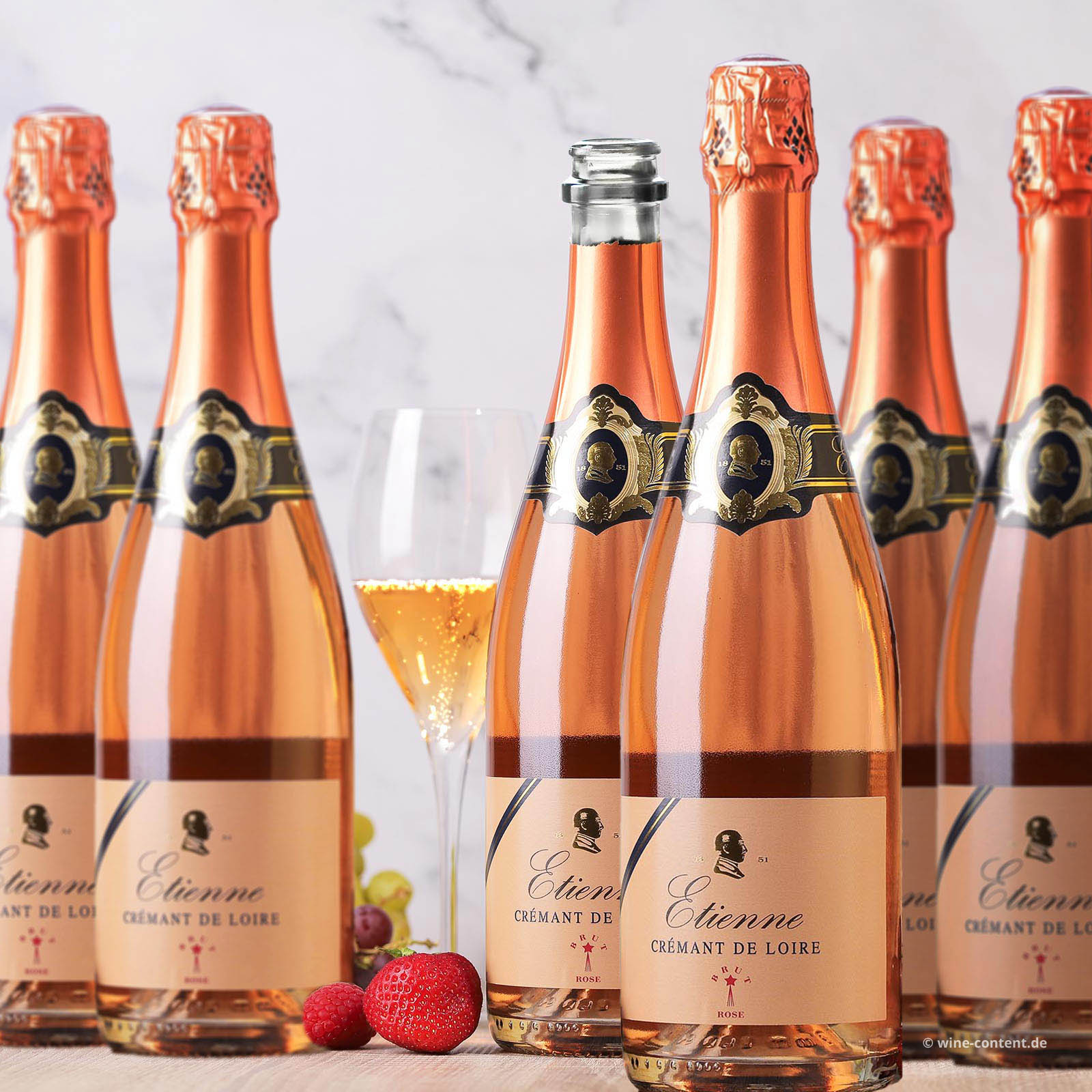 6er-Sparpaket Crémant de Loire Rosé Etienne Brut