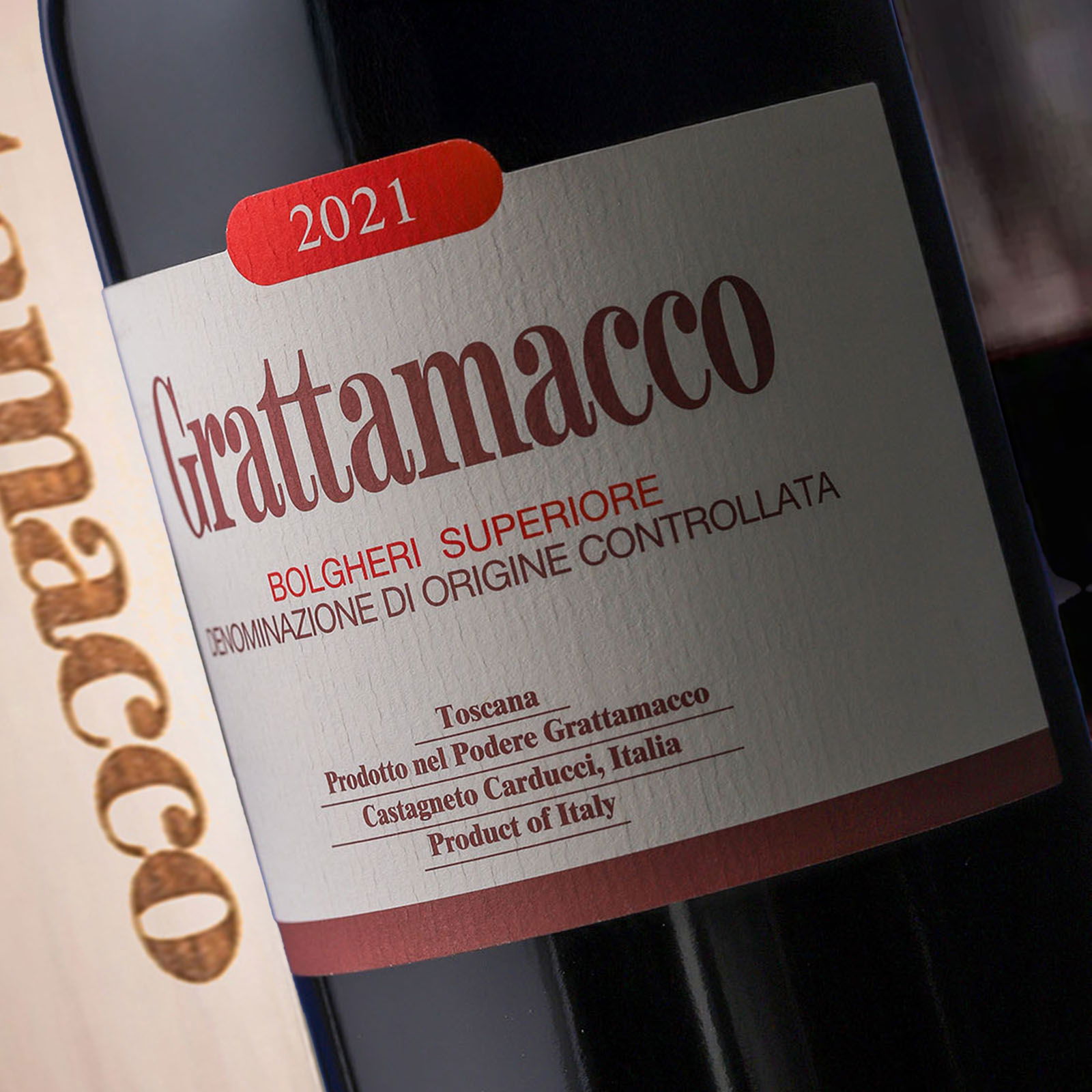 6er-Holzkiste Bolgheri Rosso Superiore 2021 Bio