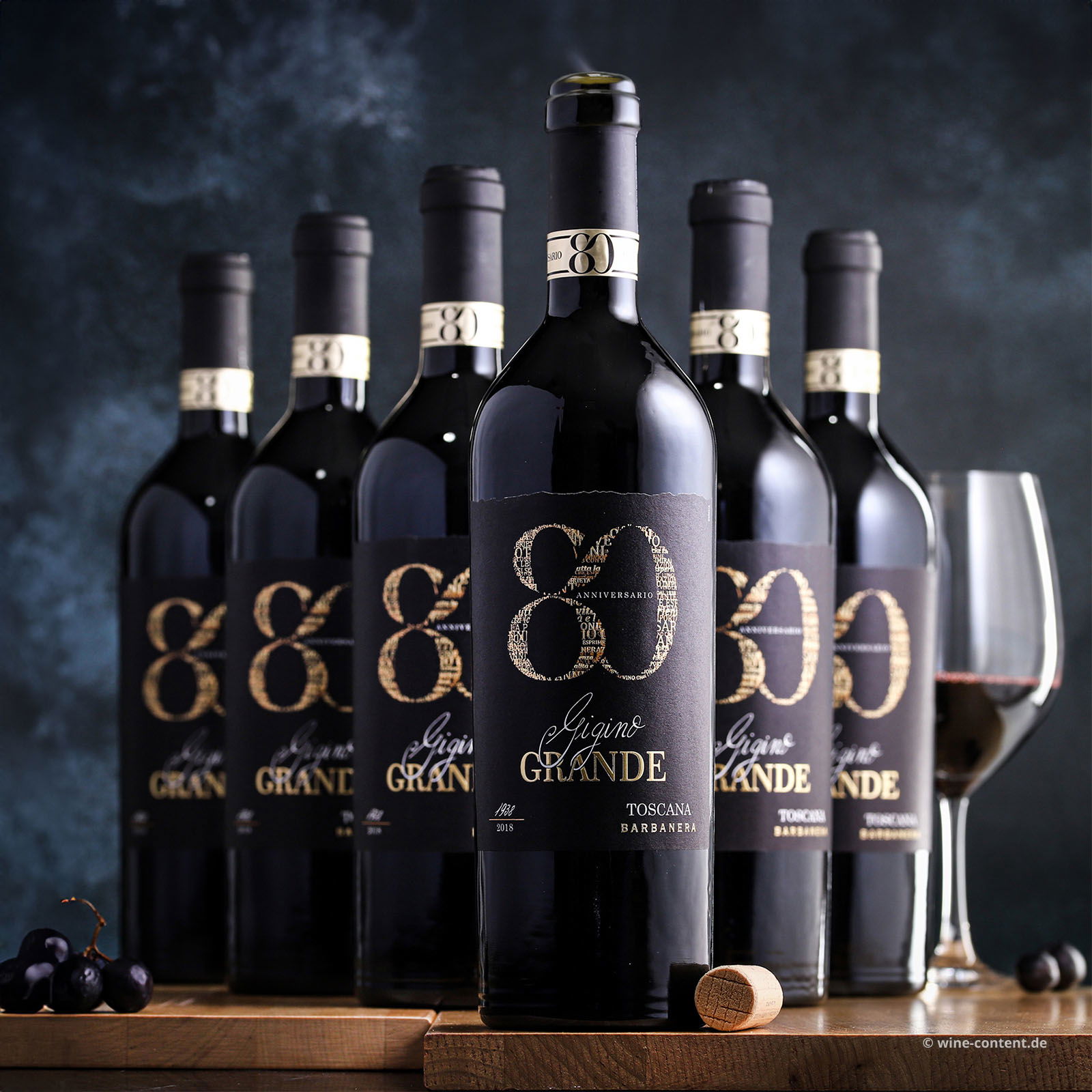 6er-Sparpaket Gigino Grande Rosso 2021 Anniversario 80 6er-Sparpaket Gigino Grande Rosso 2021 Anniversario 80