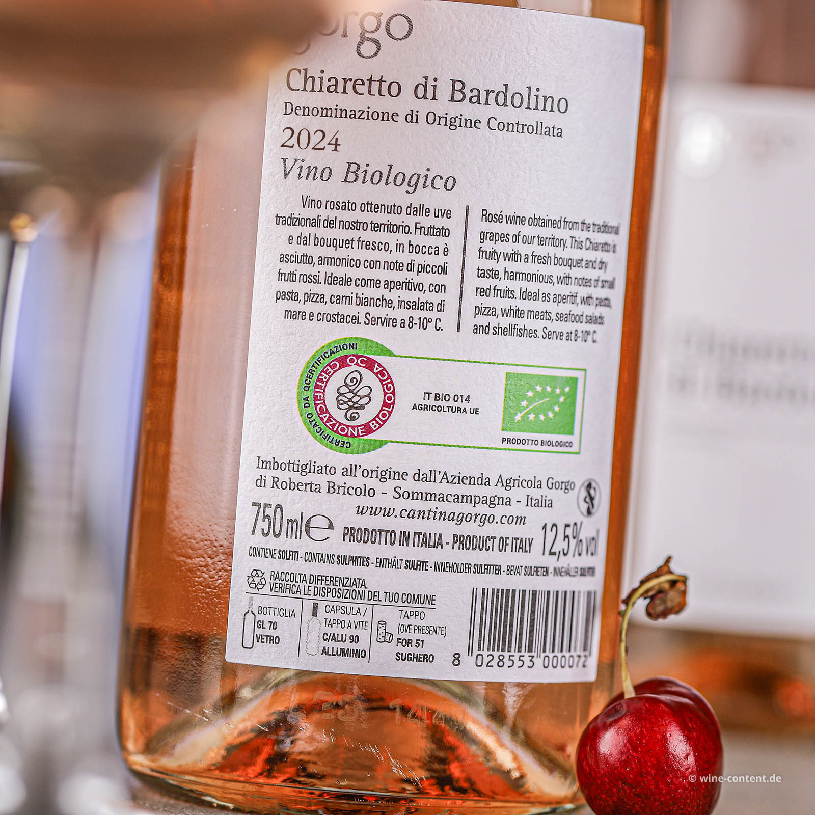 Chiaretto di Bardolino 2024 Bio