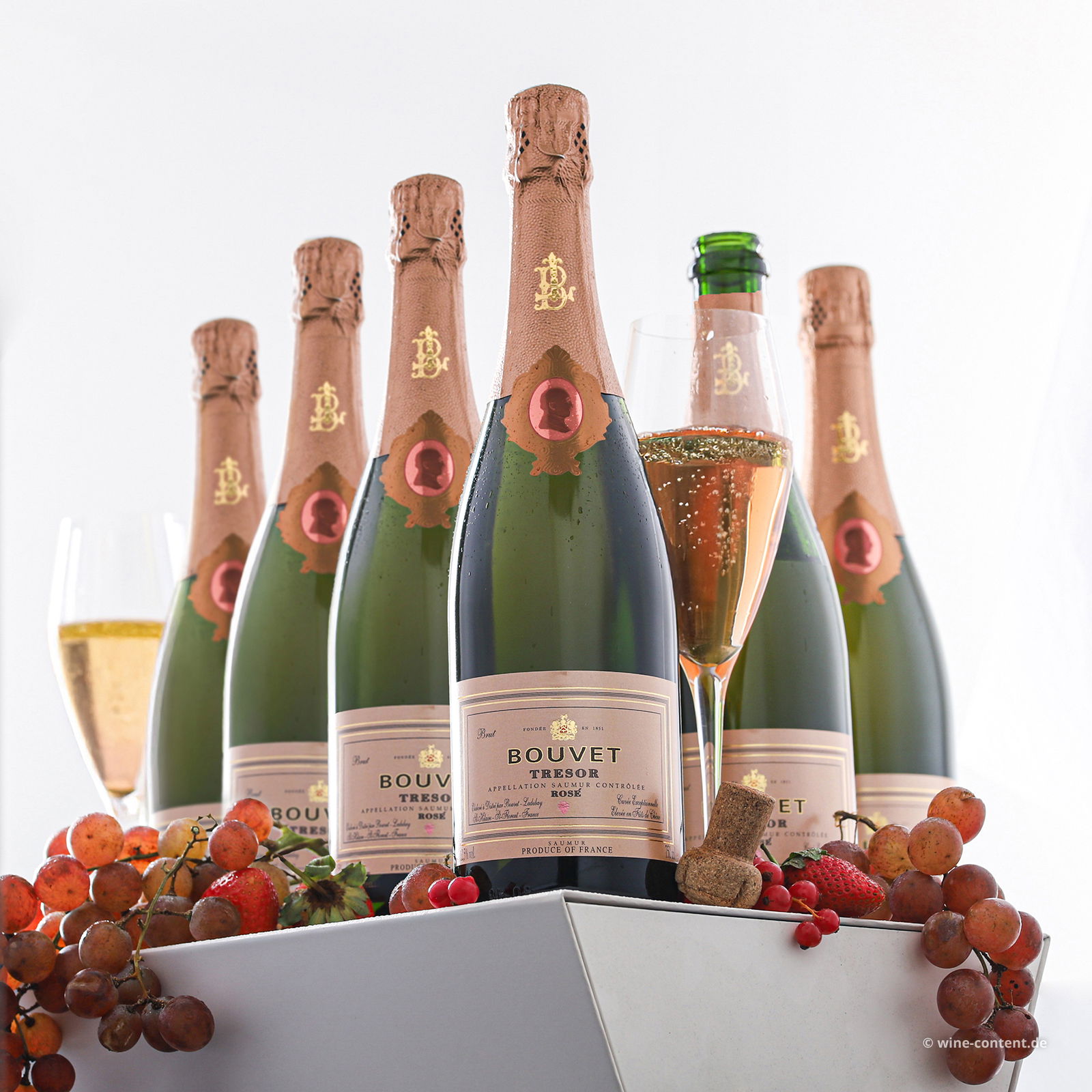 6er-Sparpaket Crémant Saumur Rosé Trésor Brut
