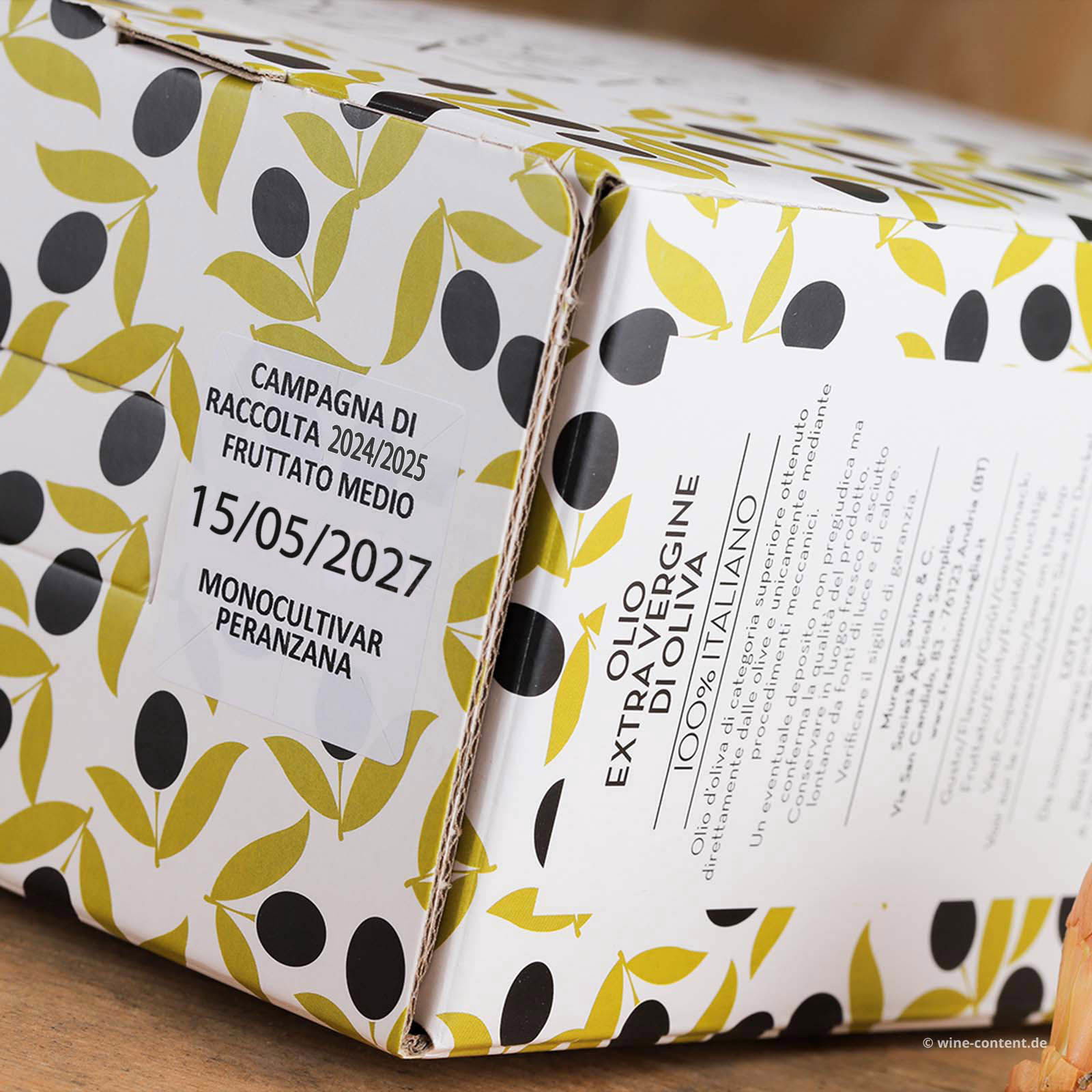 3 L Olivenöl Extra Vergine 2025 Fruttato Medio Bag in Box