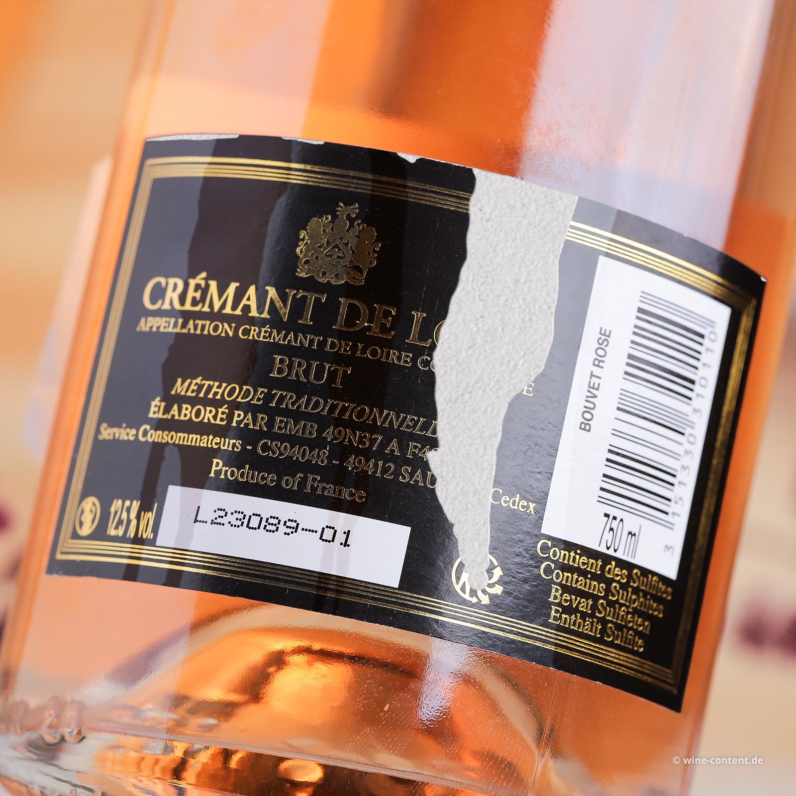 Crémant de Loire Rosé Excellence Brut (Lagerschaden)