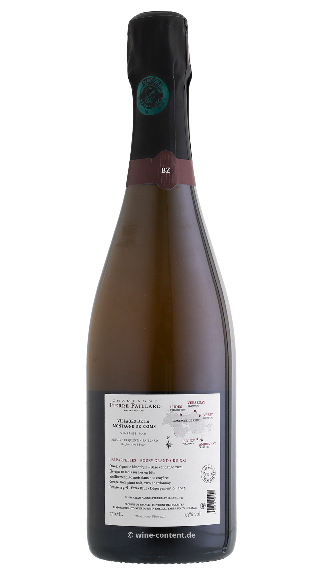 Champagner Les Parcelles Bouzy Grand Cru Extra Brut