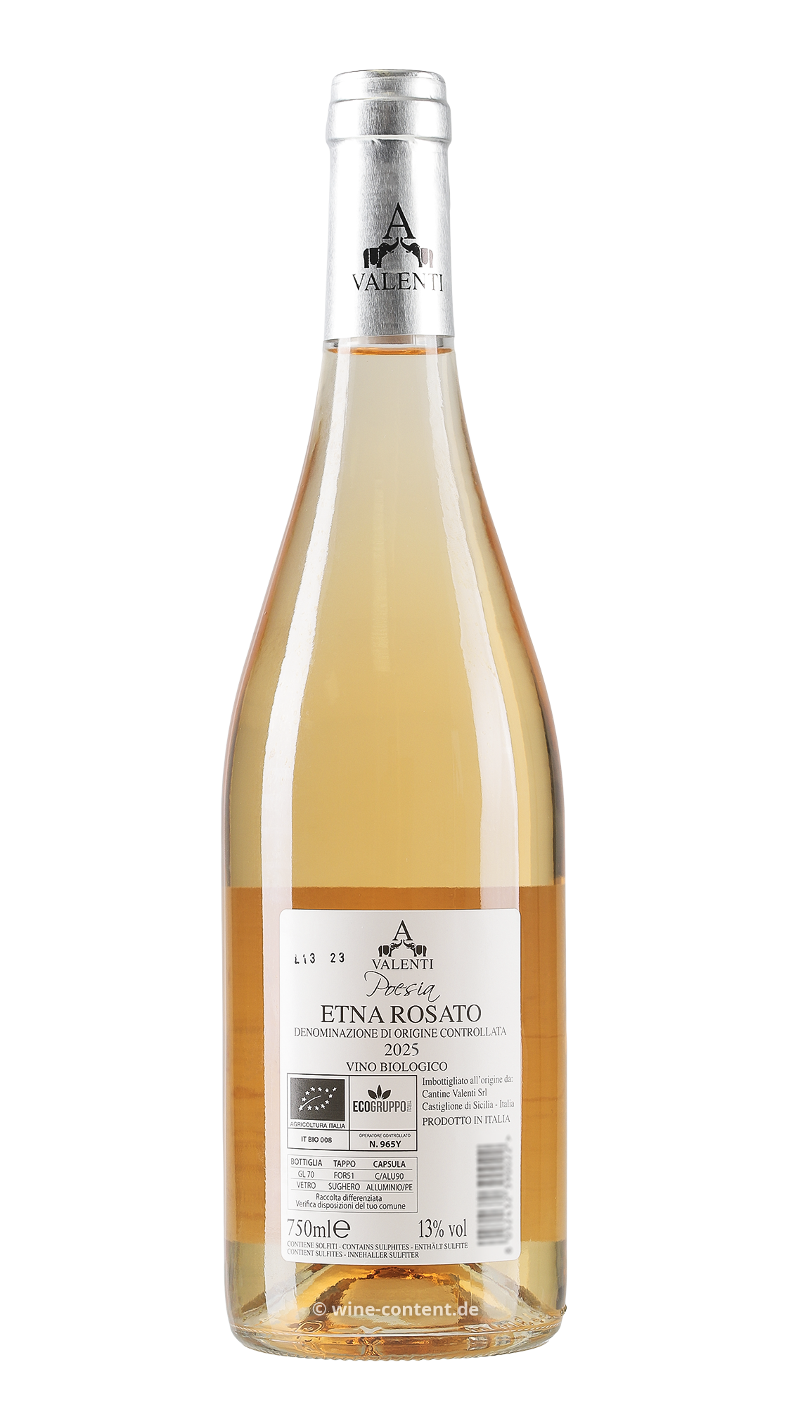 Etna Rosato 2025 Poesia Bio