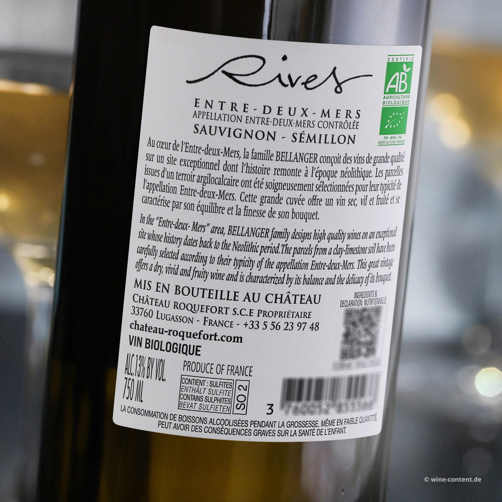 Entre-Deux-Mers 2025 Rives Bio