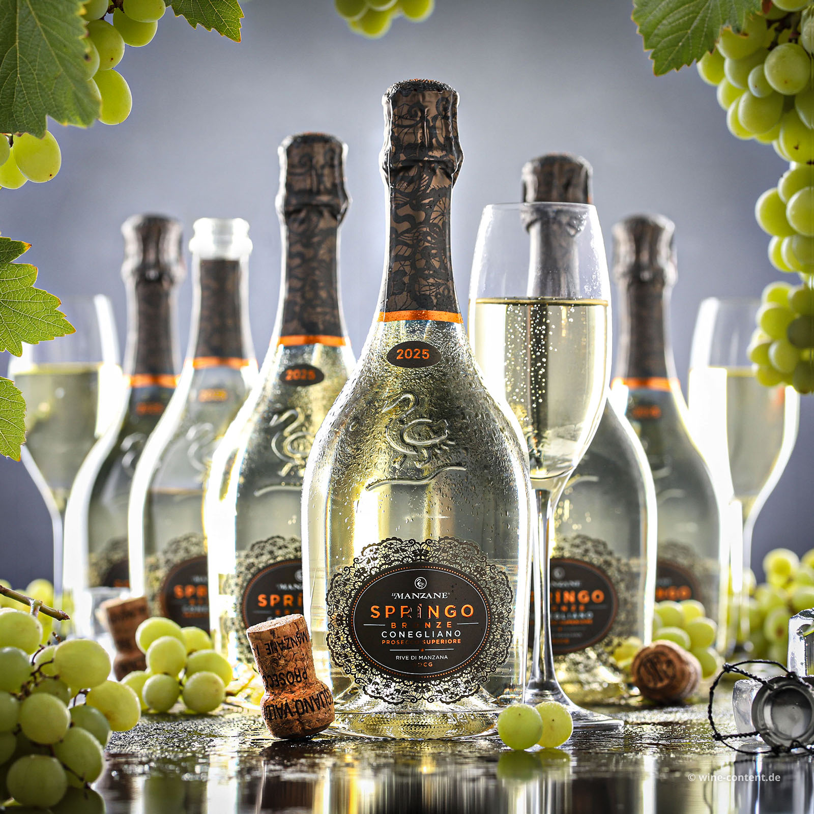 6er-Sparpaket Prosecco Superiore 2025 Rive di Manzana Springo Bronze  Dry