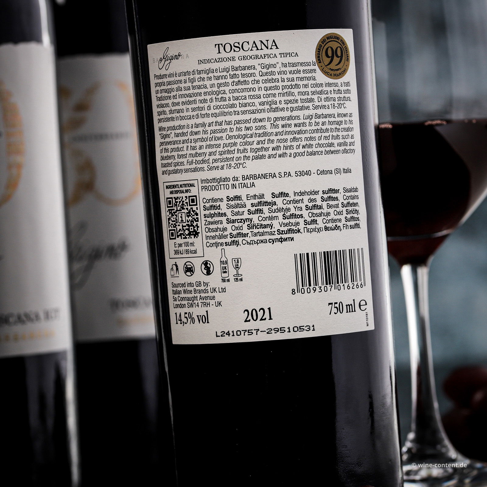 6er-Sparpaket Gigino Rosso 2021 Anniversario 80 6er-Sparpaket Gigino Rosso 2021 Anniversario 80