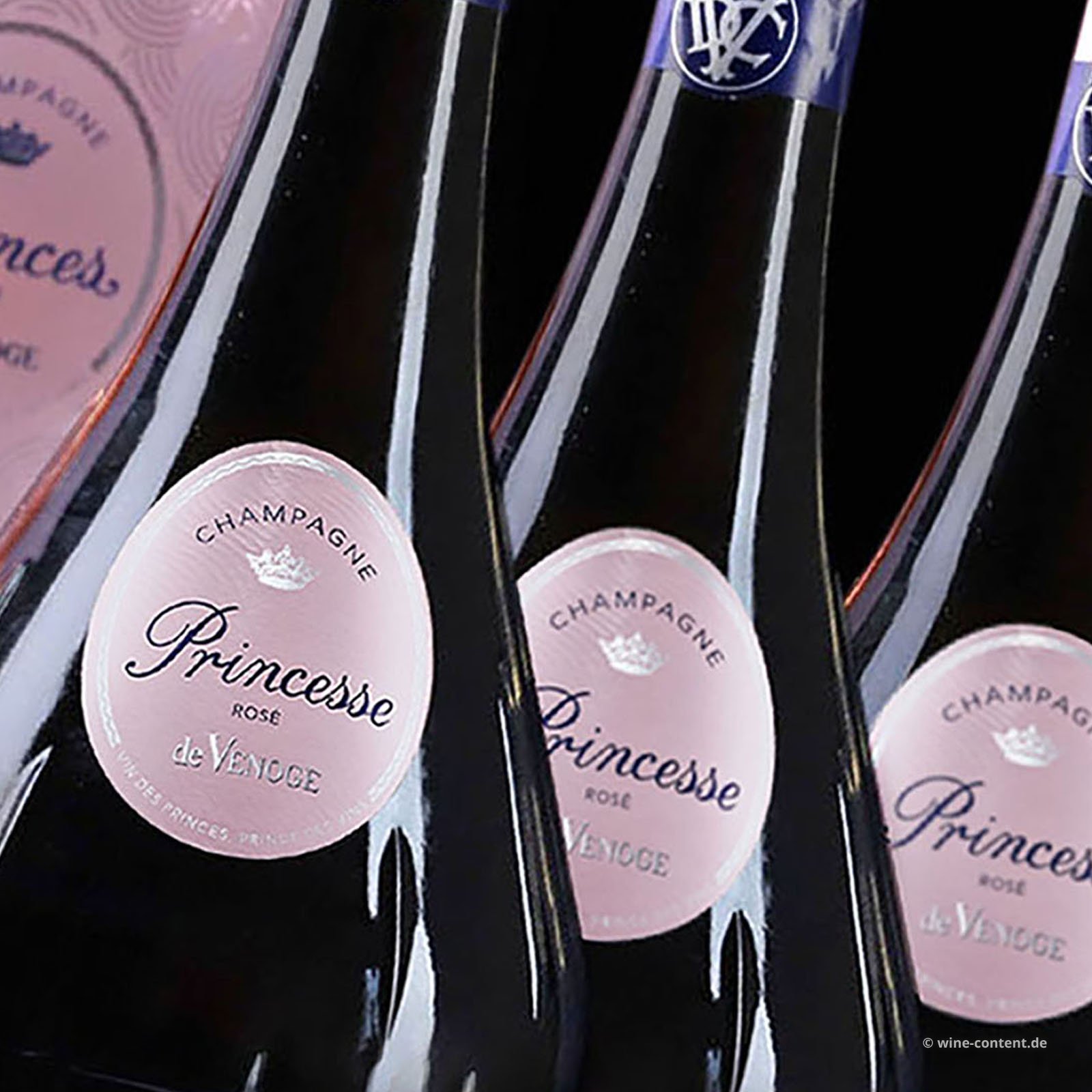 3er-Paket Champagner Rosé Princesse Brut