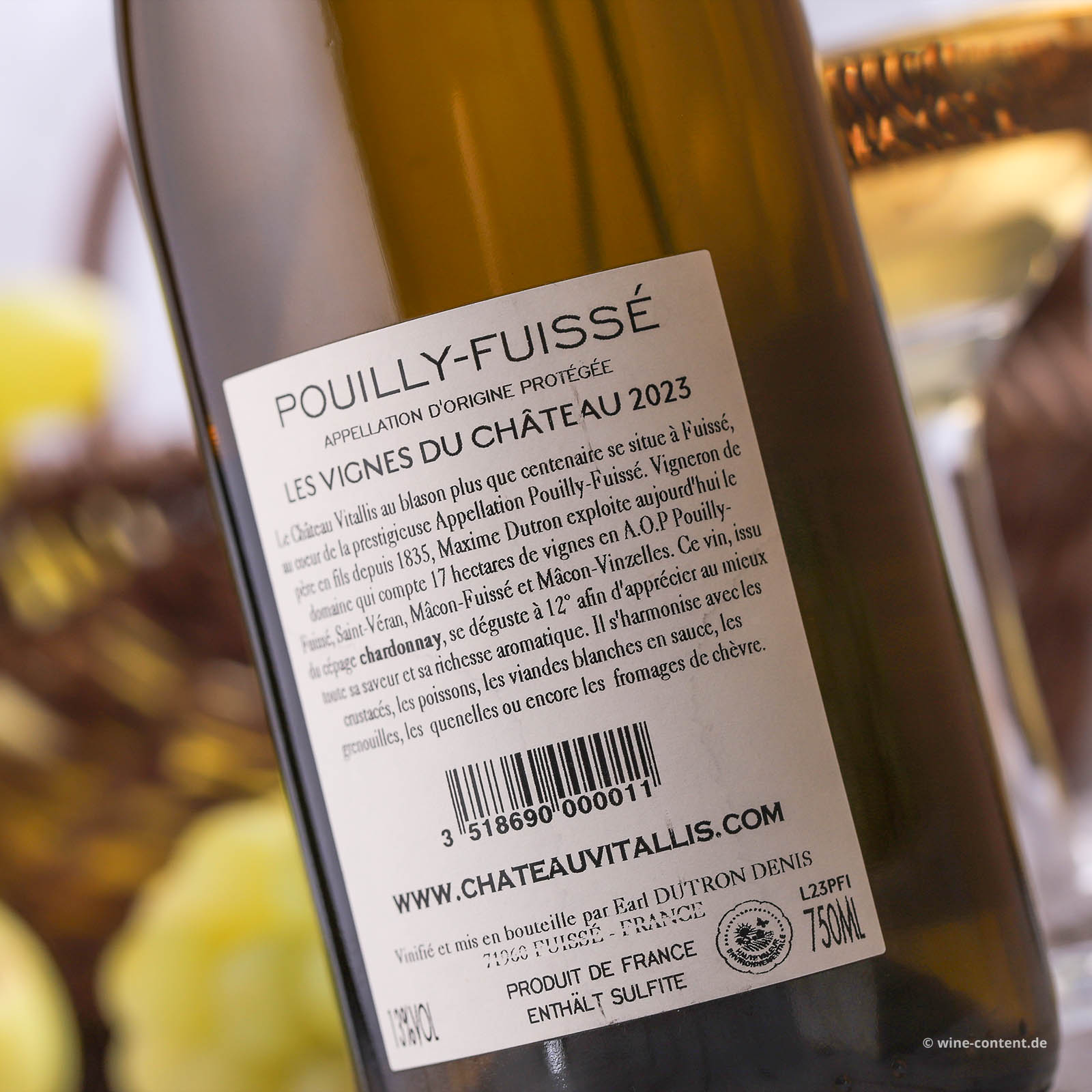 Pouilly-Fuissé 2023 Les Vignes du Château Pouilly-Fuissé 2023 Les Vignes du Château