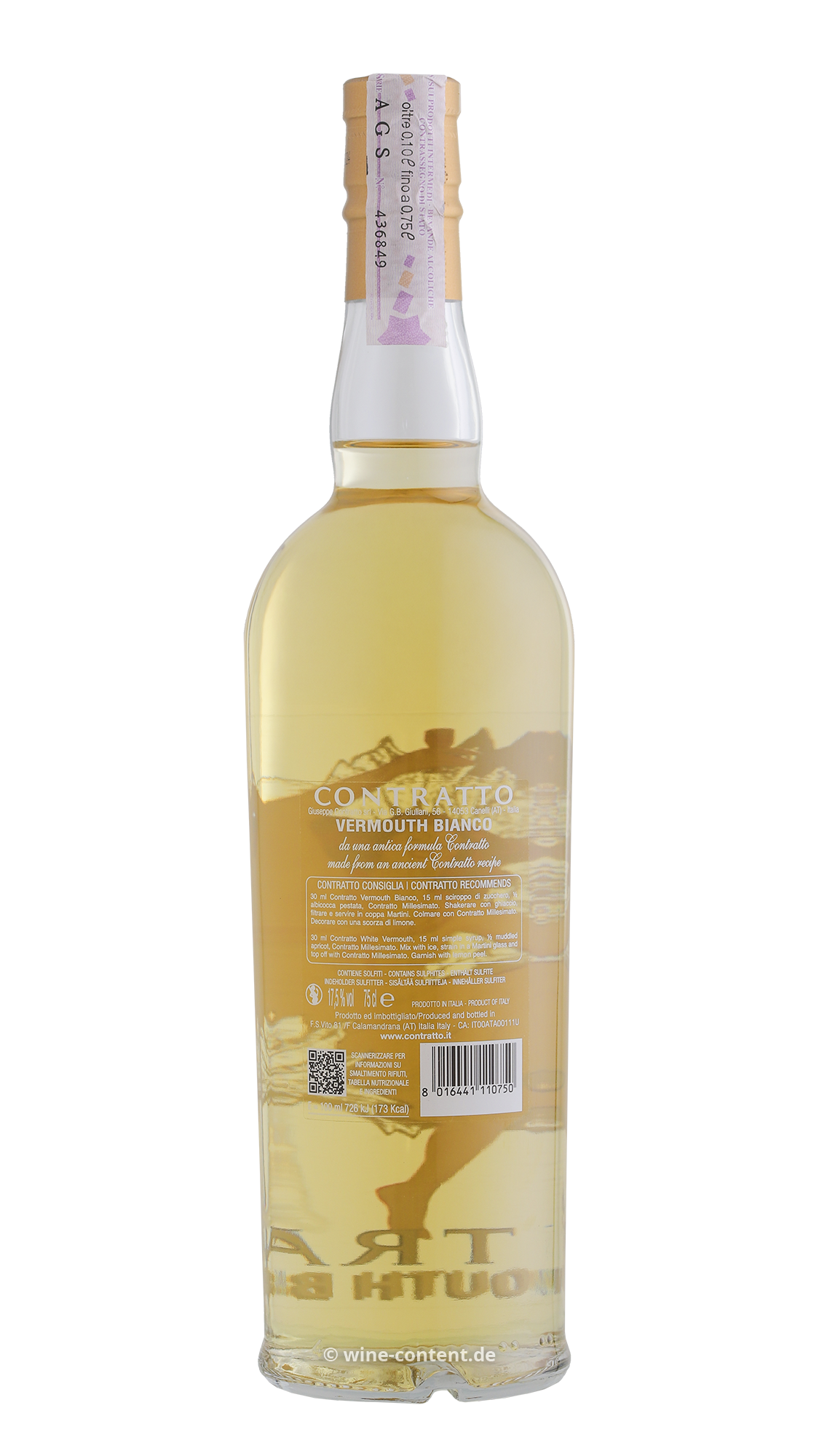 Contratto Vermouth Bianco Contratto Vermouth Bianco