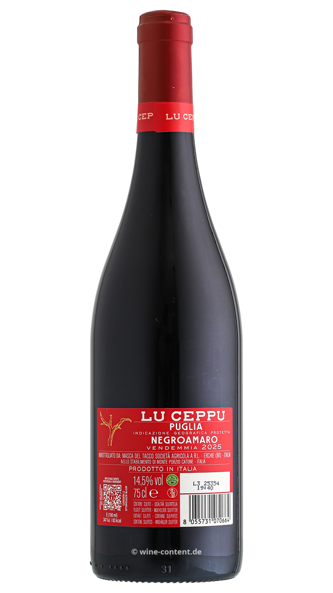 Negroamaro 2025 Lu Ceppu