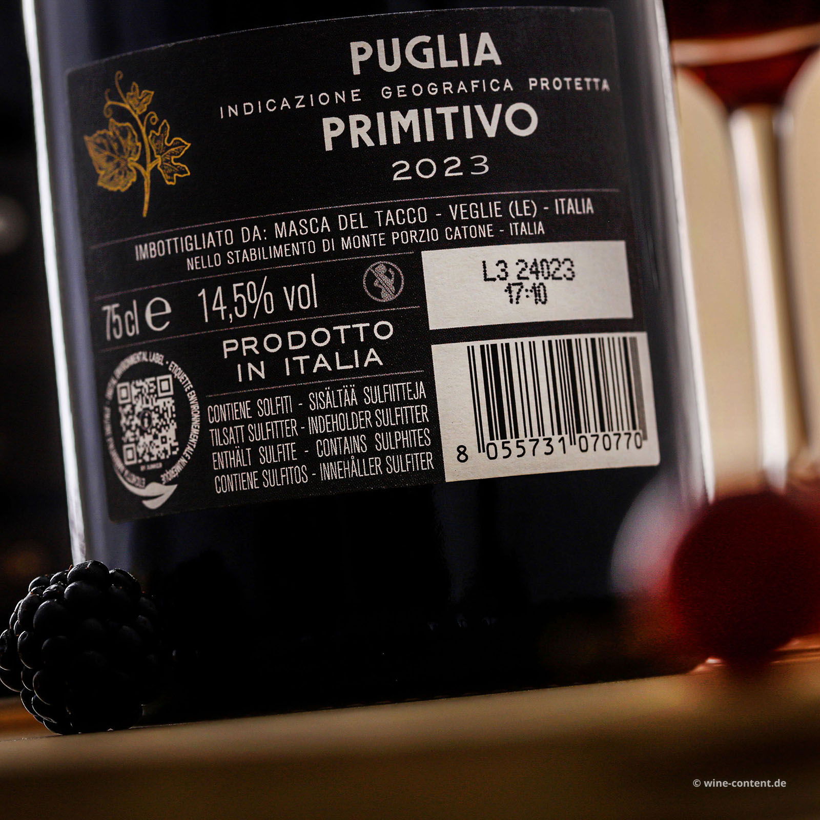 Primitivo 2023 Old Vines Primitivo 2023 Old Vines