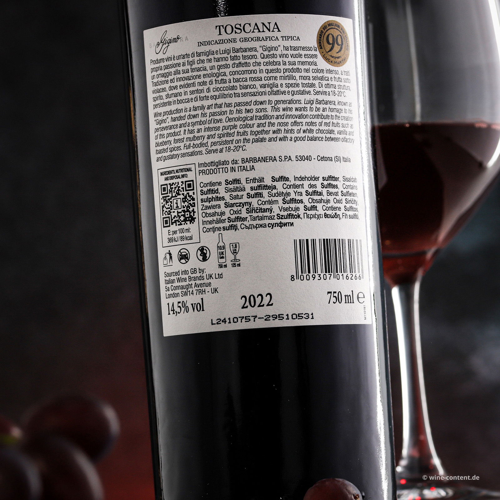 Gigino Rosso 2022 Anniversario 80