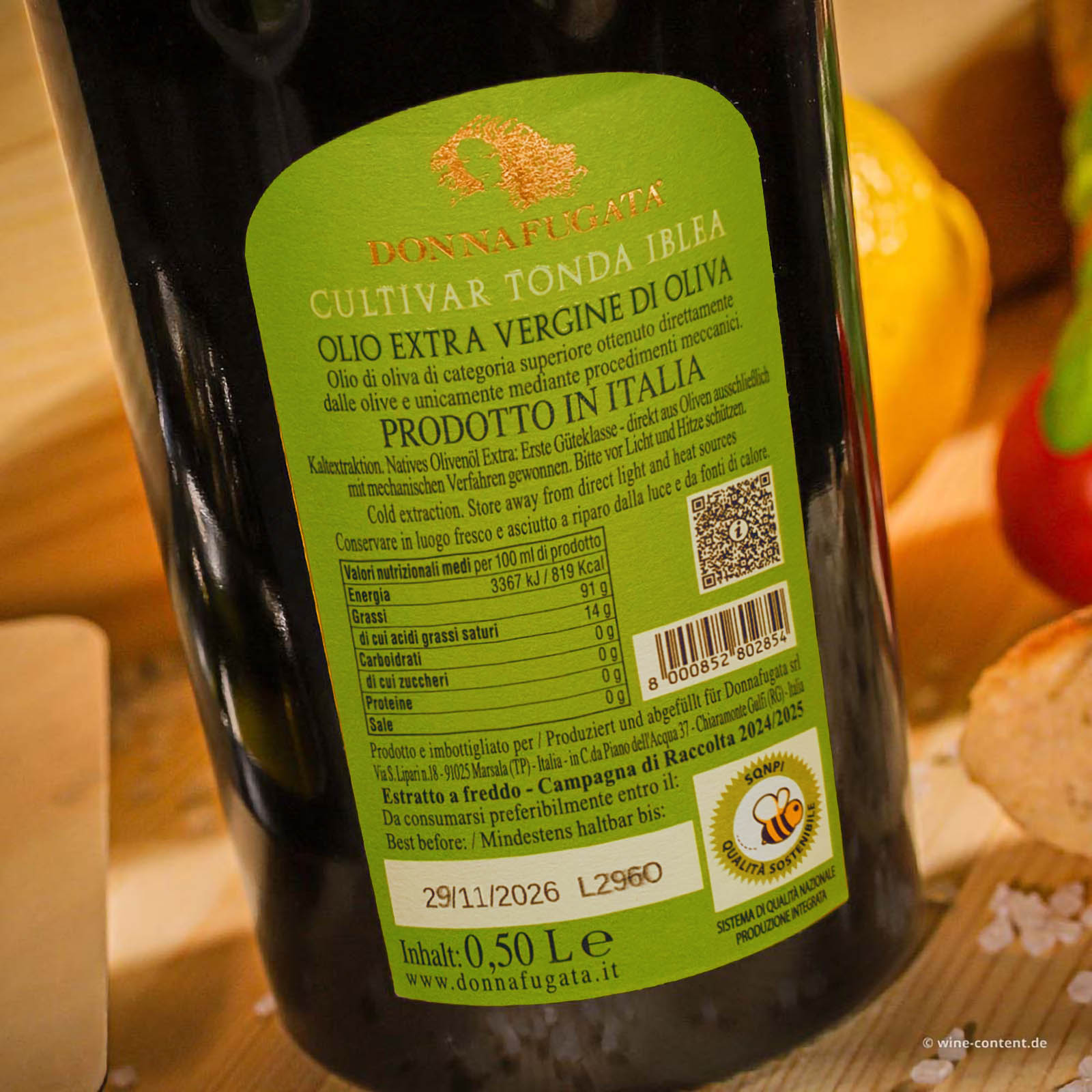 0,5 L Olivenöl Extra Vergine 2024 Tonda Iblea