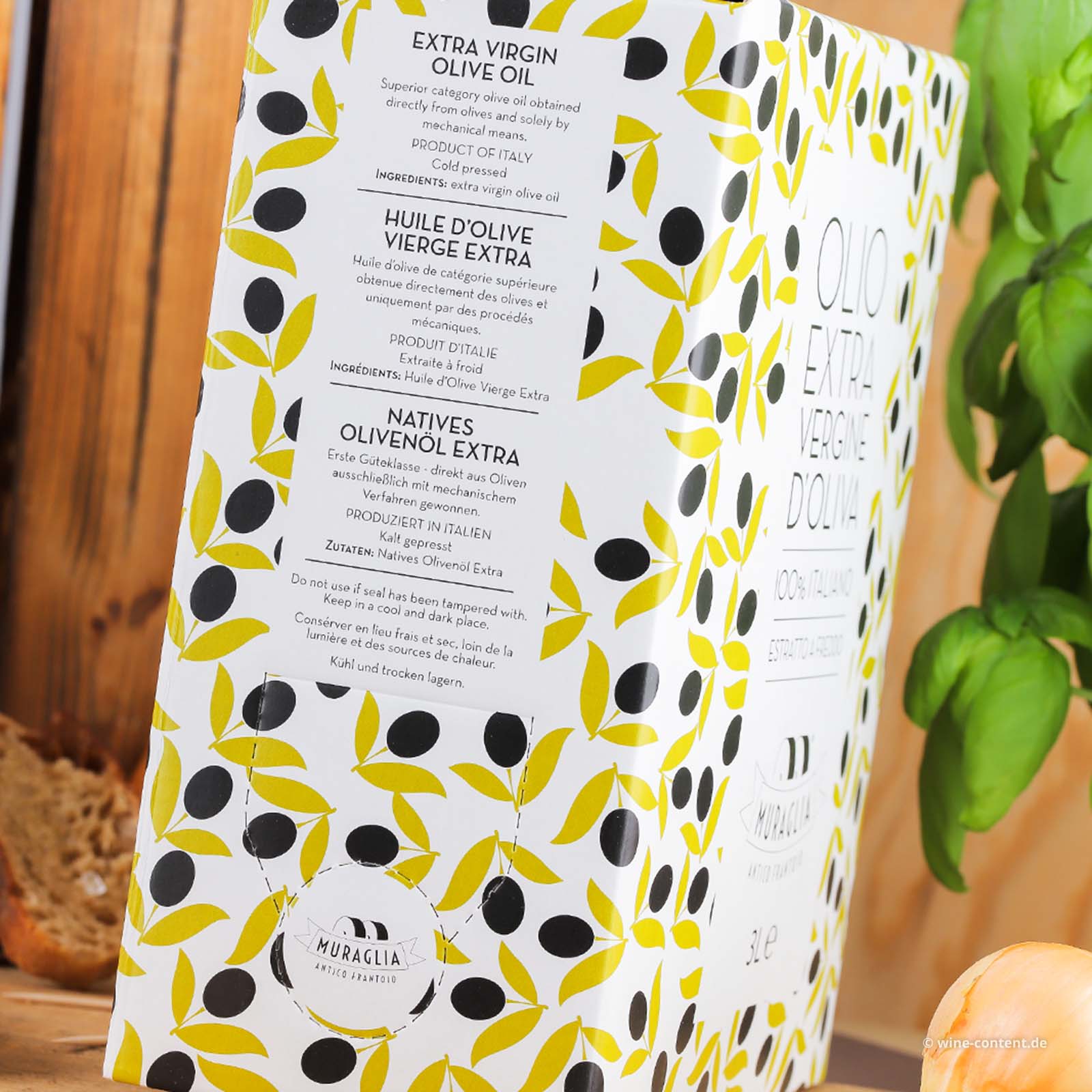 3 L Olivenöl Extra Vergine 2024 Fruttato Medio Bag in Box