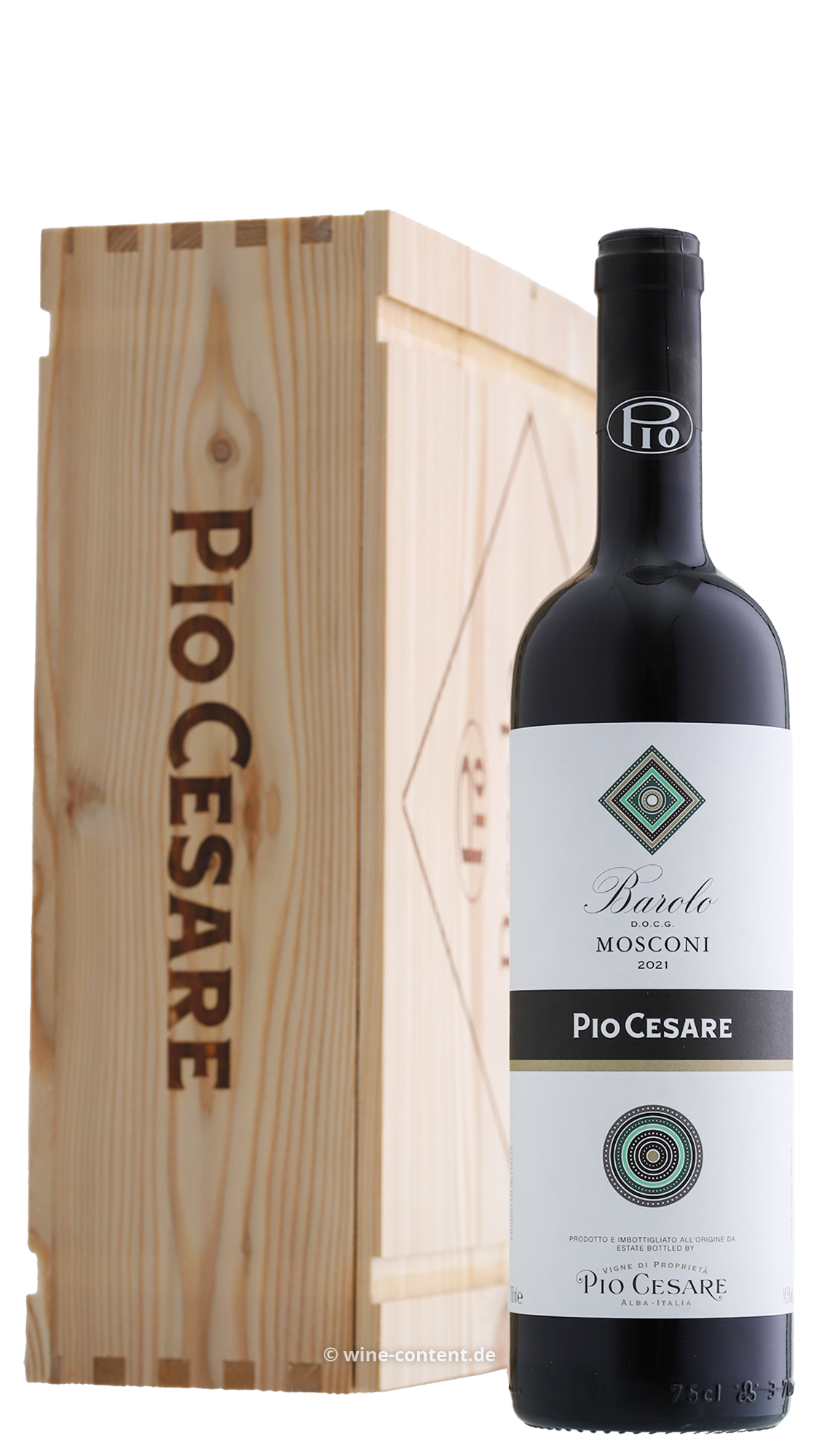 3er-Holzkiste Barolo 2021 Mosconi