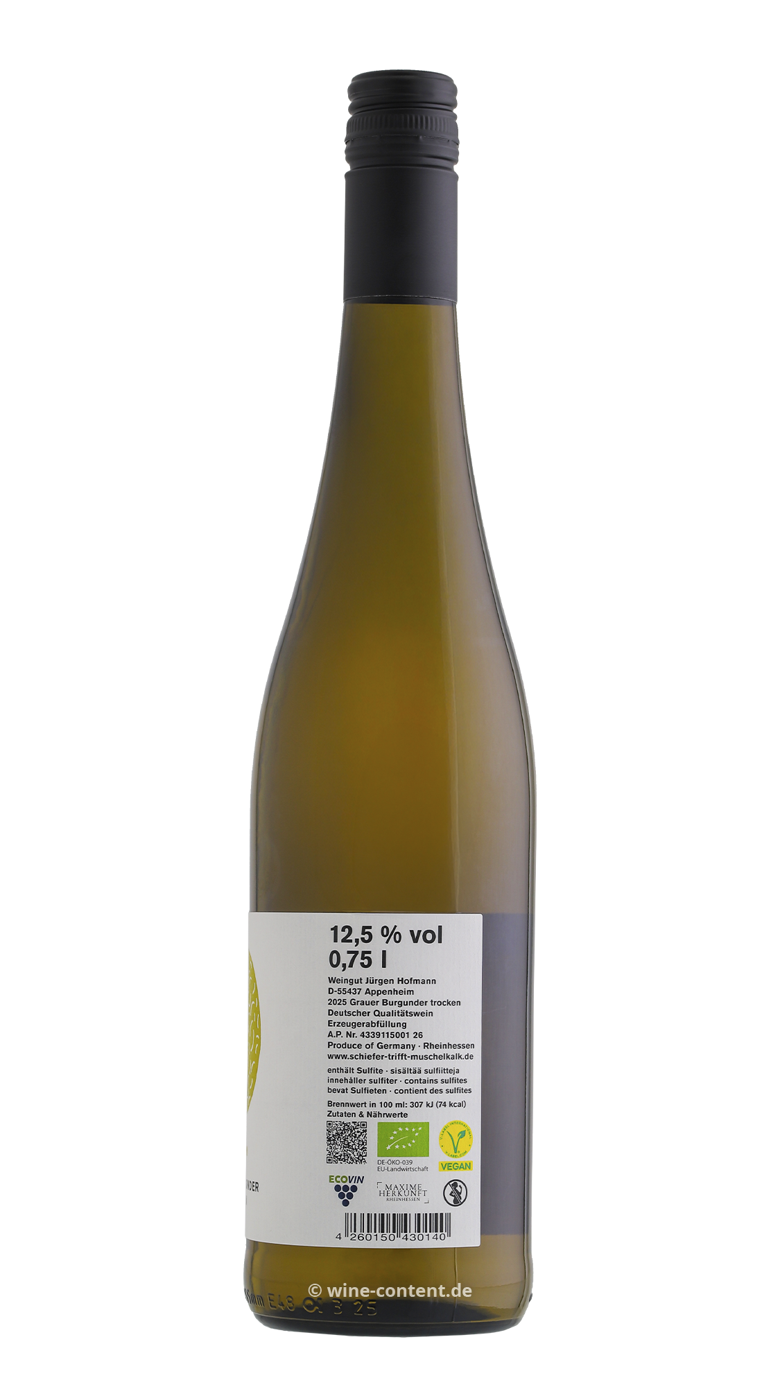 Grauer Burgunder 2025 Kussmund Bio