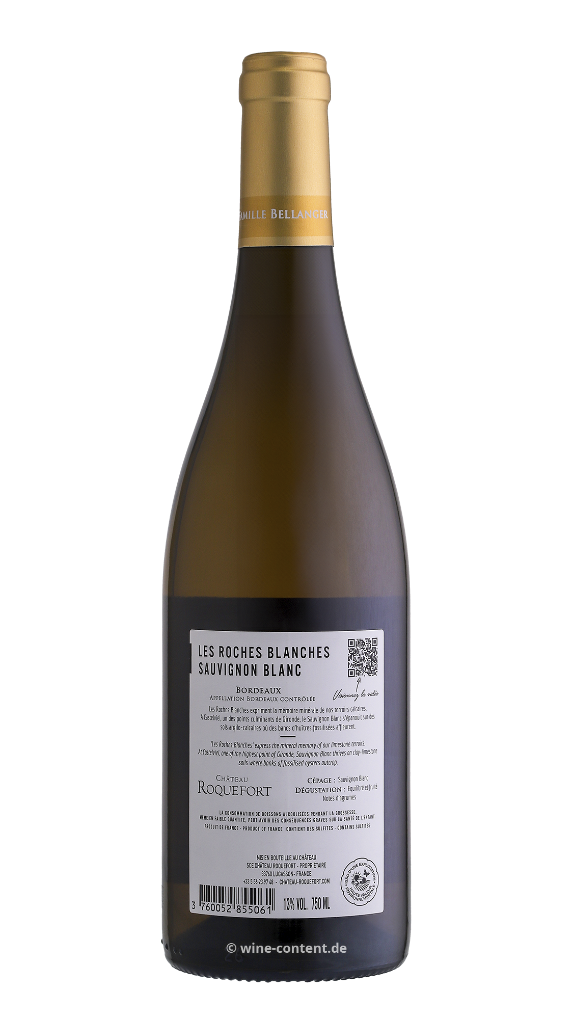 Sauvignon Blanc 2024 Les Roches Blanches Bio