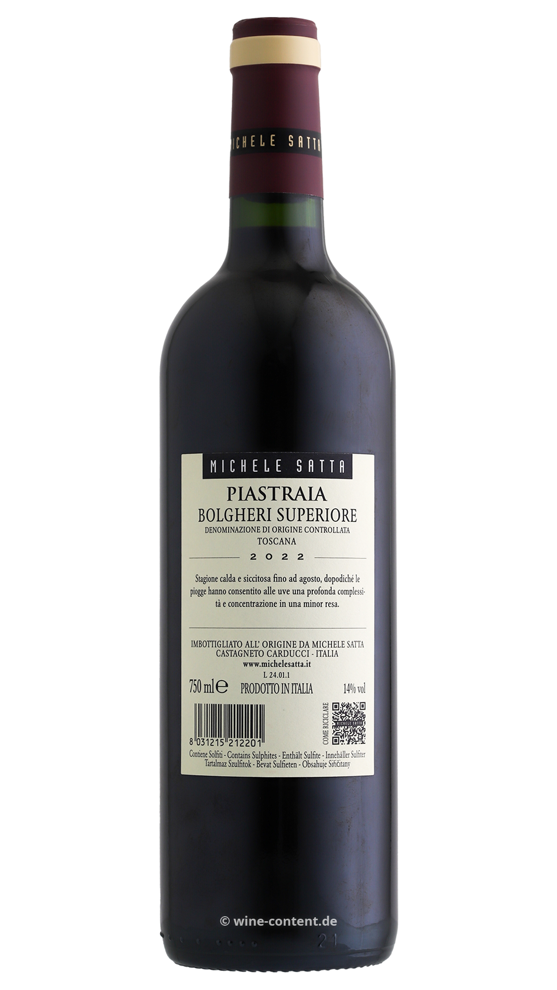 Bolgheri Superiore 2022 Piastraia