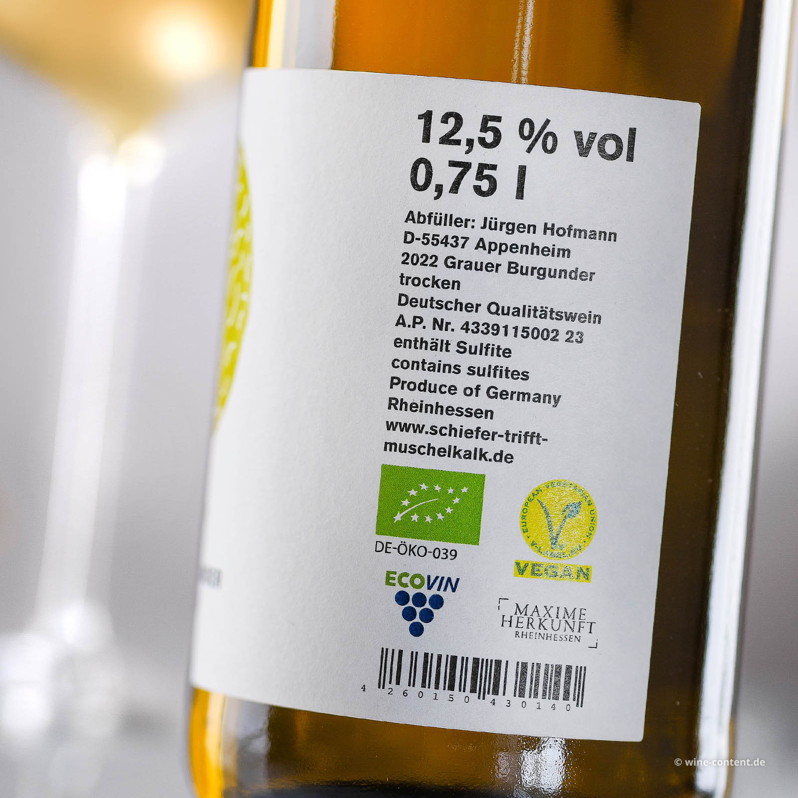 Grauer Burgunder 2024 Kussmund Bio