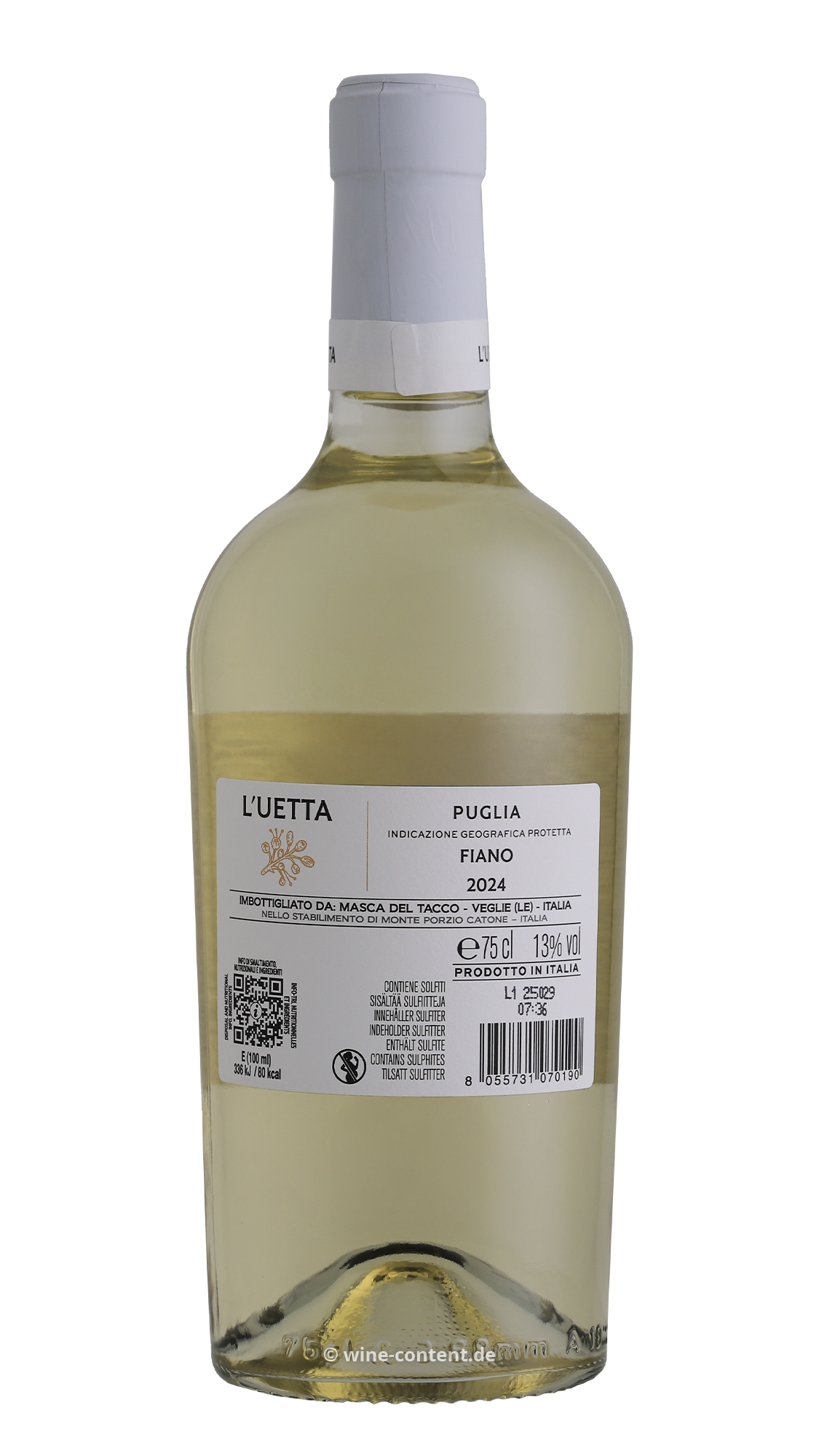 Fiano Puglia 2024 L'Uetta