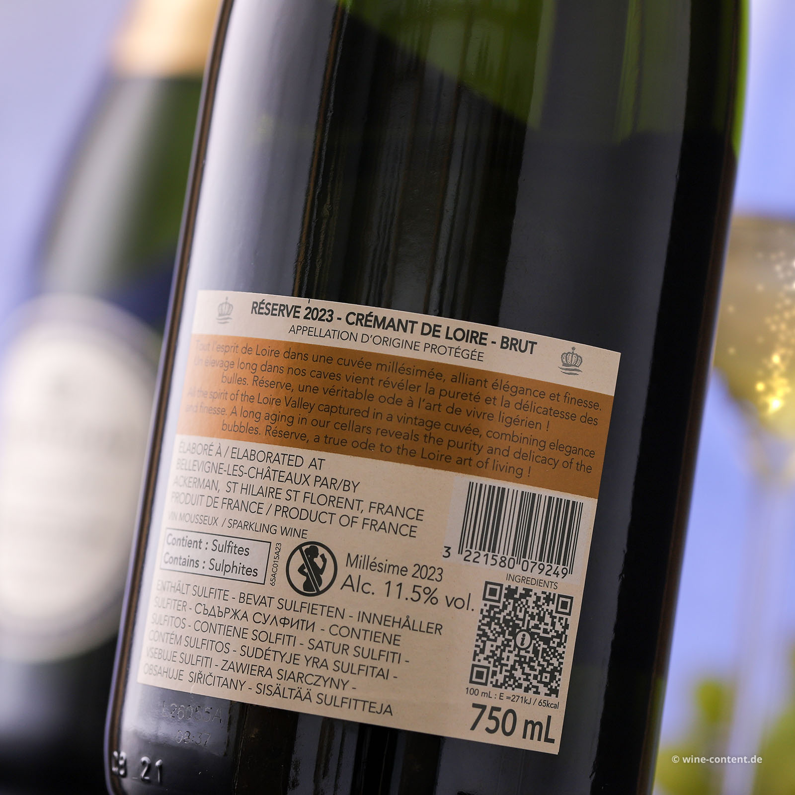 Crémant de Loire 2023 Réserve Brut