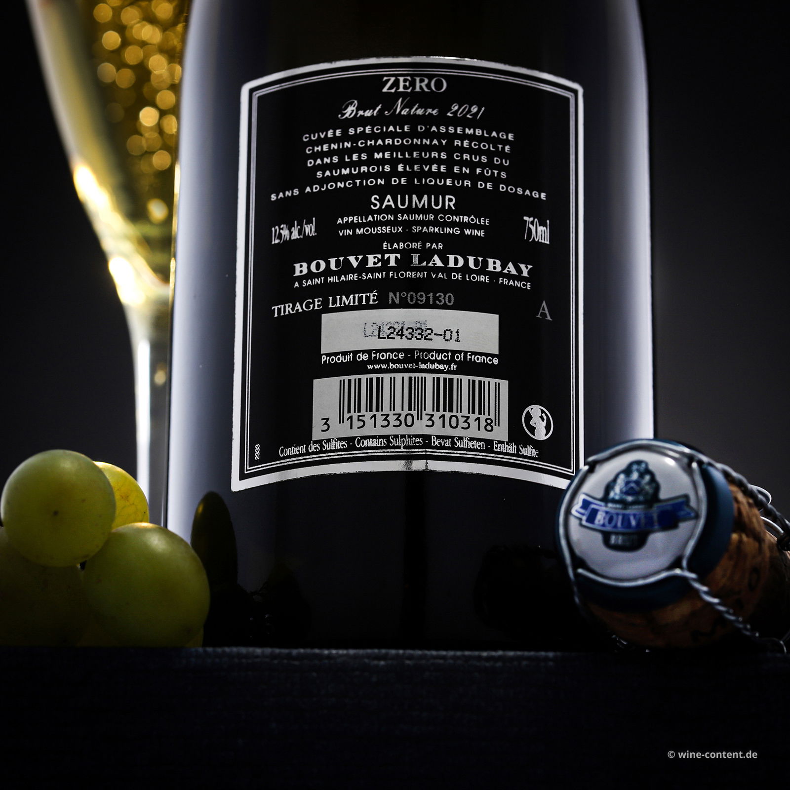 Crémant Saumur Blanc 2021 Zéro Brut Nature