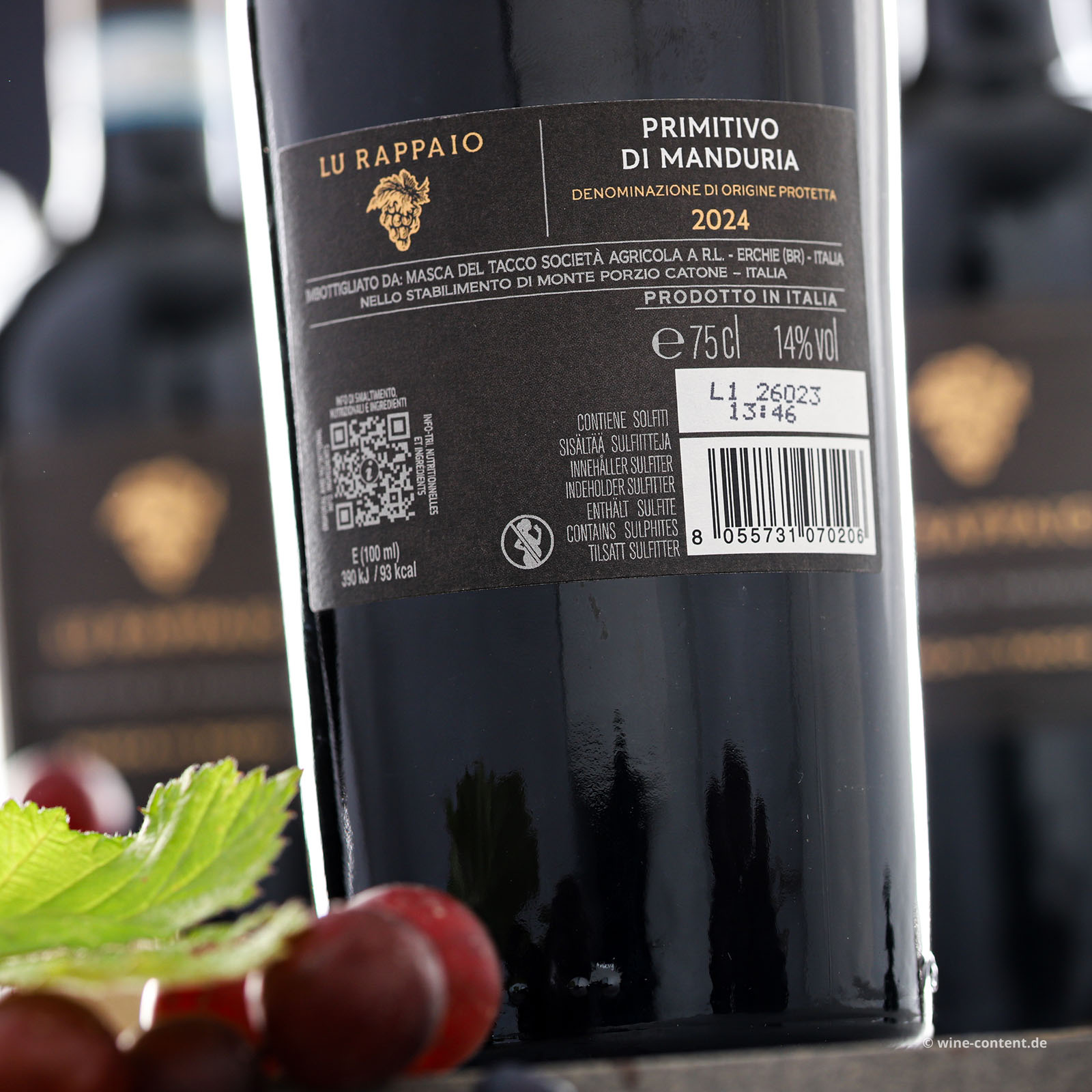 6er-Sparpaket Primitivo di Manduria 2024 Lu Rappaio