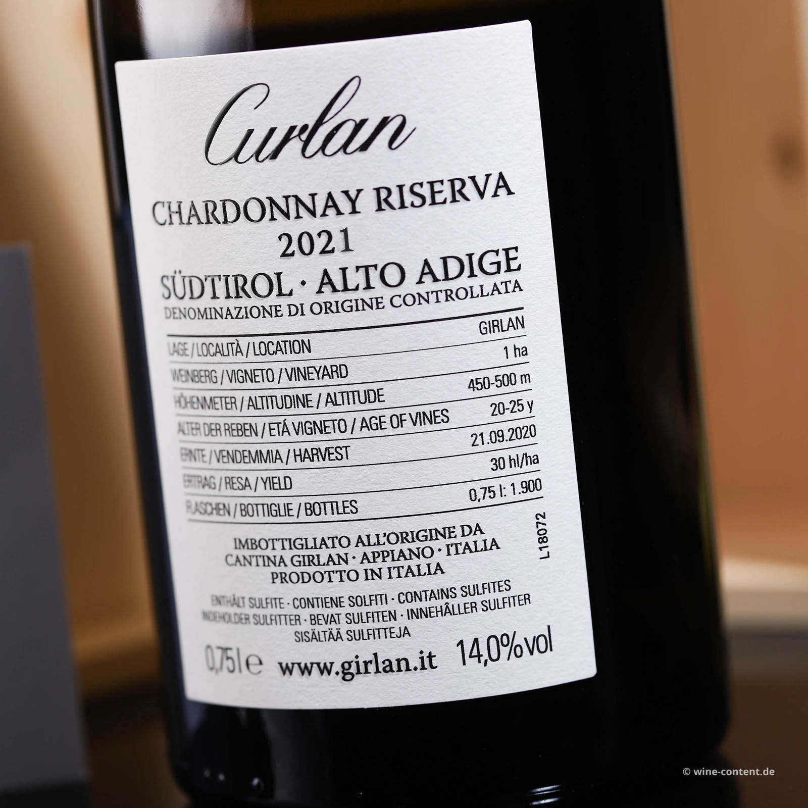 Chardonnay Riserva 2021 Curlan Chardonnay Riserva 2021 Curlan
