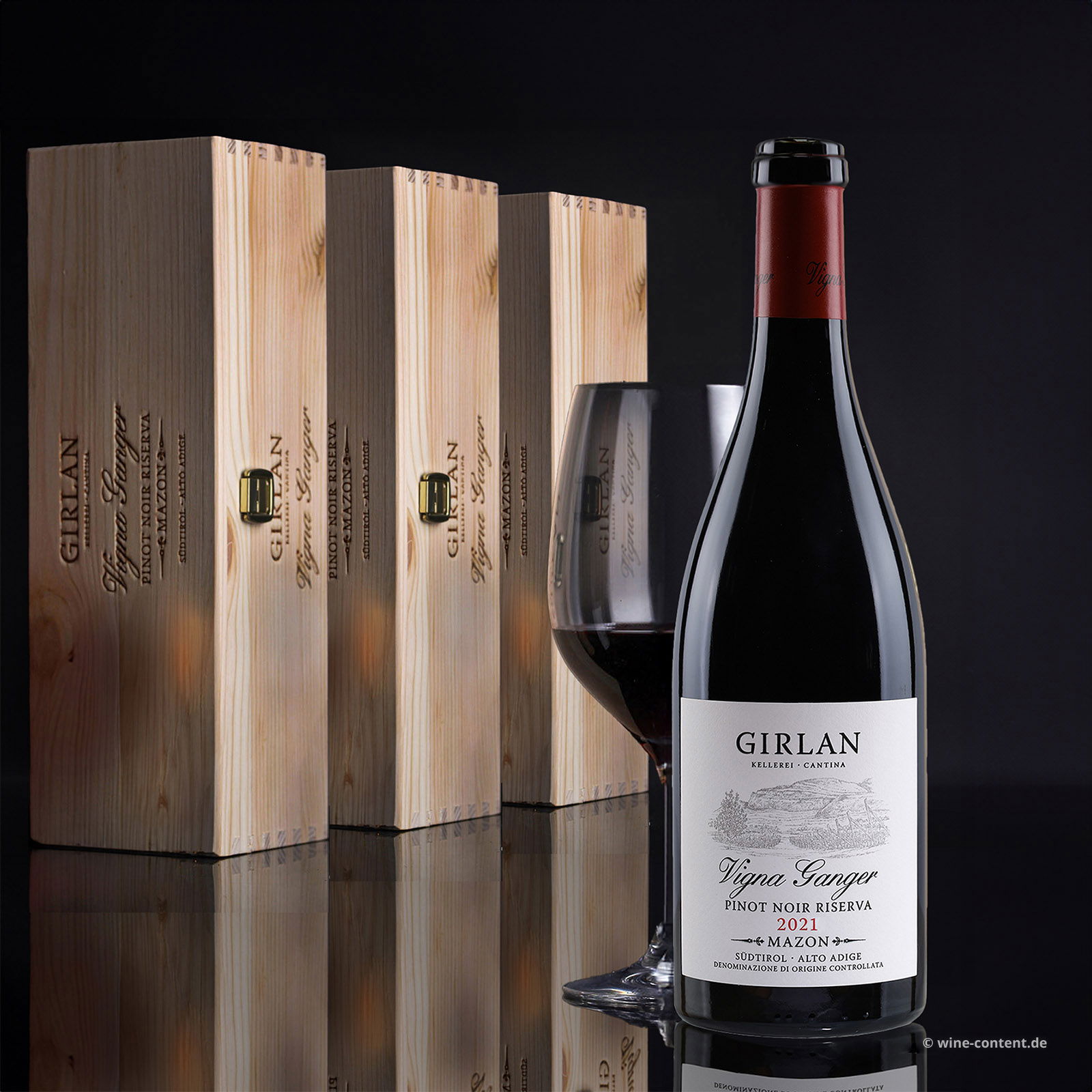 3er-Paket Pinot Noir Riserva 2021 Vigna Ganger 3er-Paket Pinot Noir Riserva 2021 Vigna Ganger