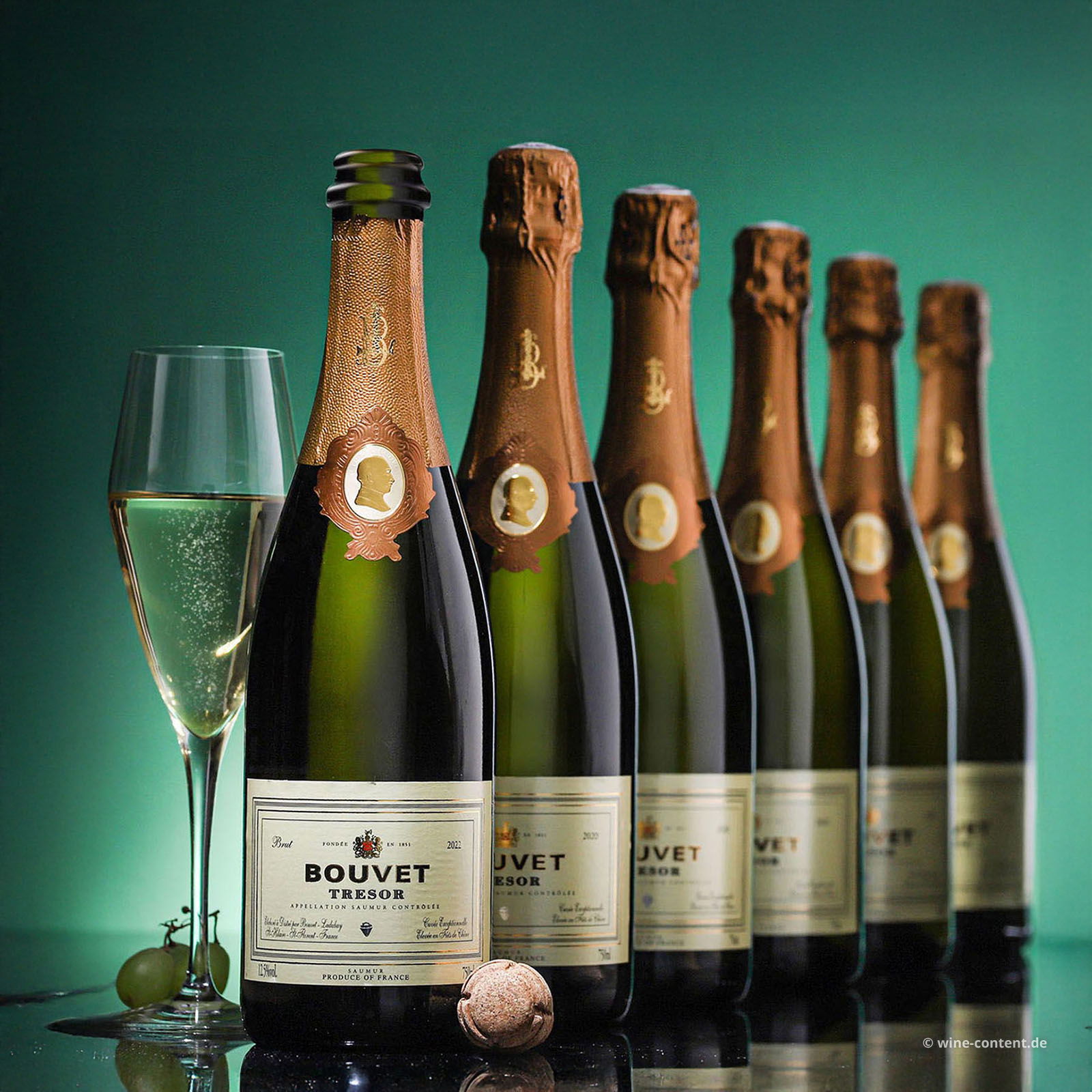 6er-Sparpaket Crémant Saumur Blanc 2022 Trésor Brut