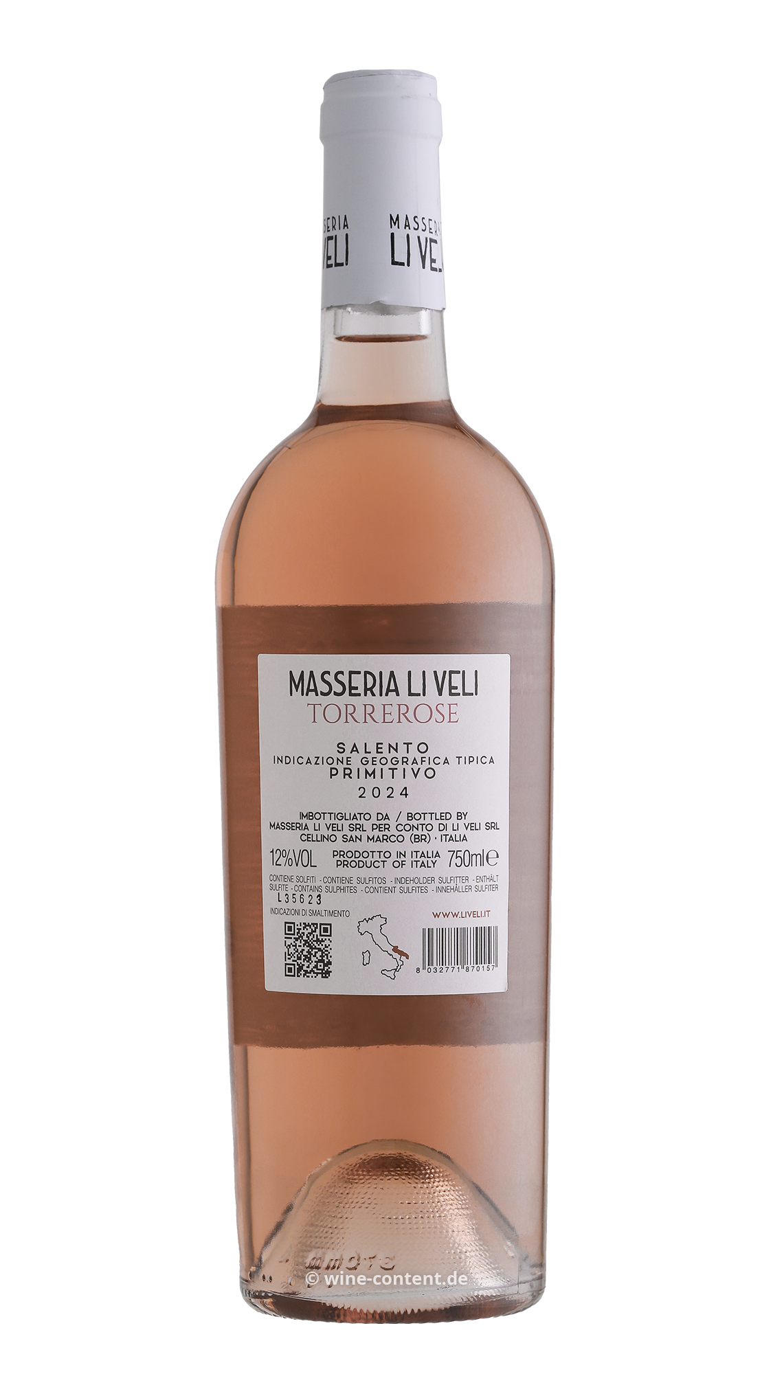 Primitivo Salento Rosato 2024 Torrerose